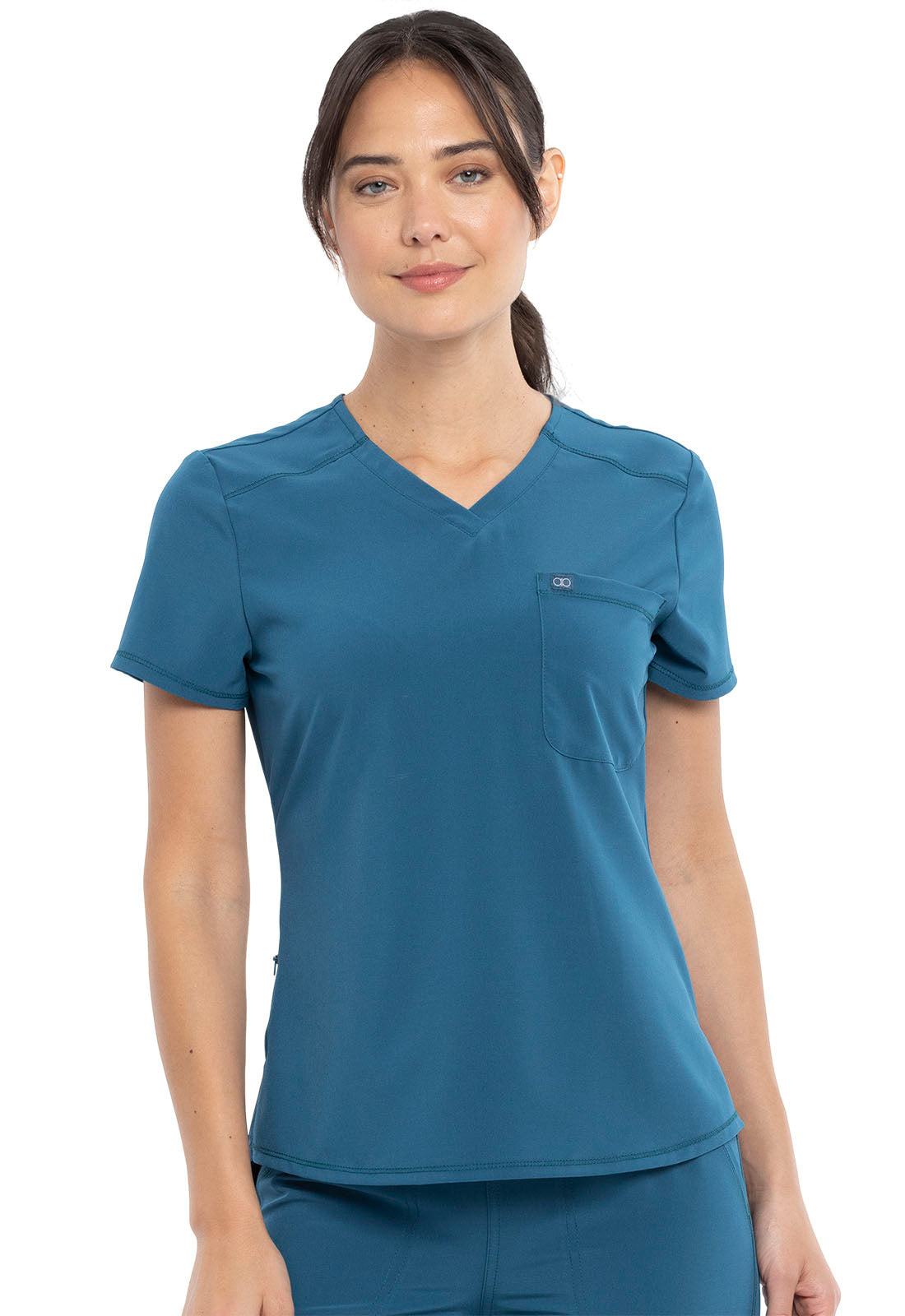 Cherokee Allura Women's CKA690 Tuckable V-Neck Top