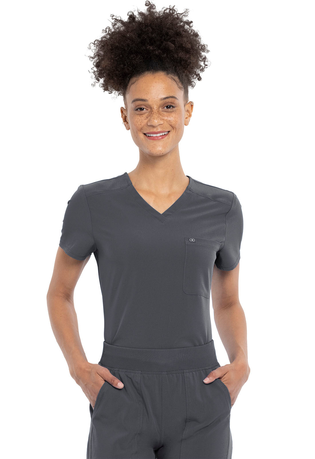 Cherokee Allura Women's CKA690 Tuckable V-Neck Top