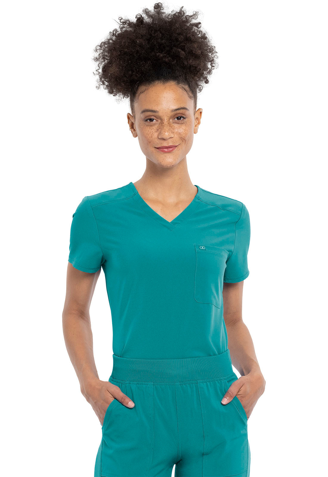 Cherokee Allura Women's CKA690 Tuckable V-Neck Top