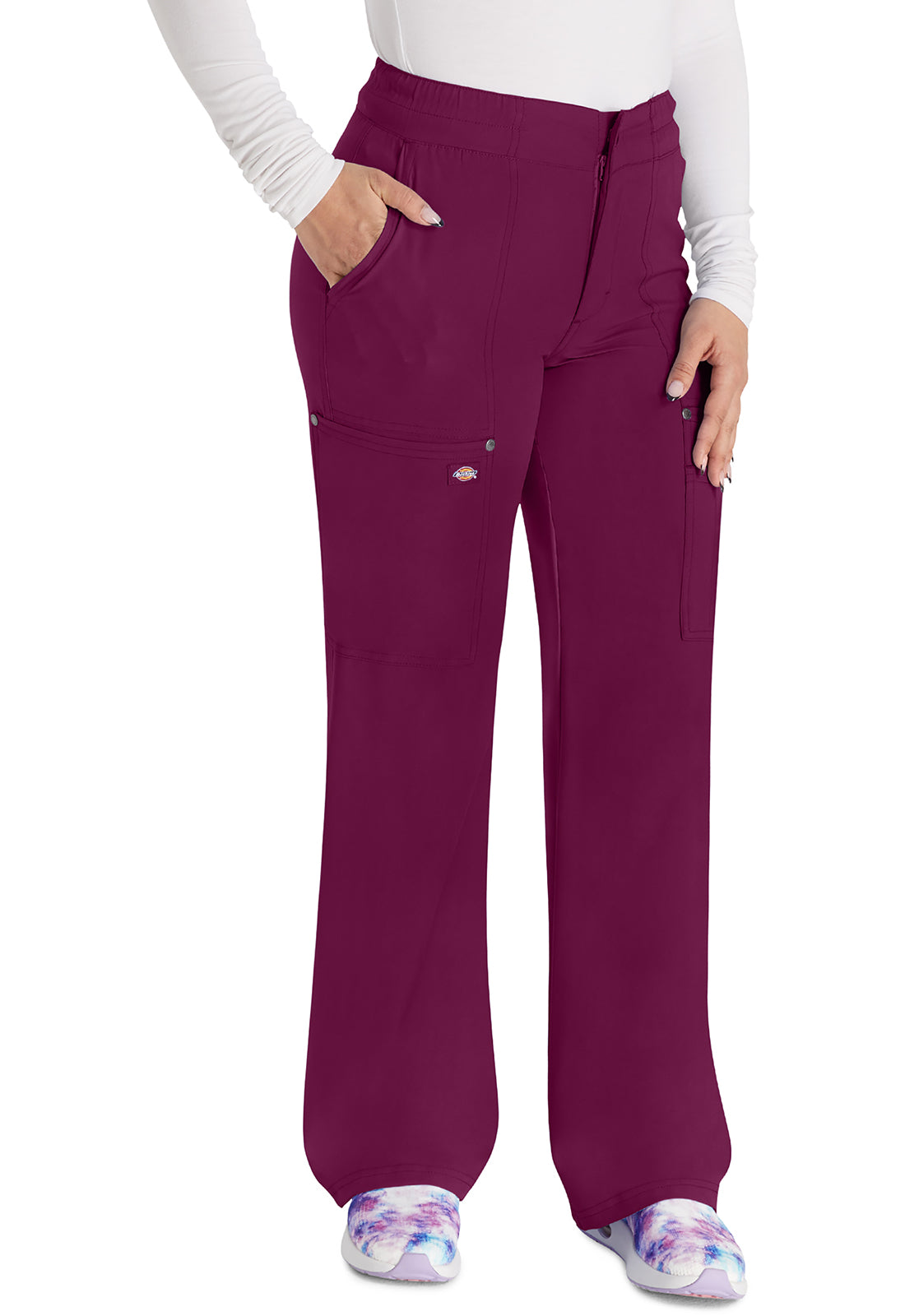Dickies EDS NXT Women's DK219 Mid Rise Zip Fly Wide Leg Cargo Pant