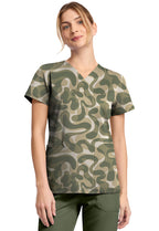 Dickies Prints Women's DK667 V-Neck Print Top