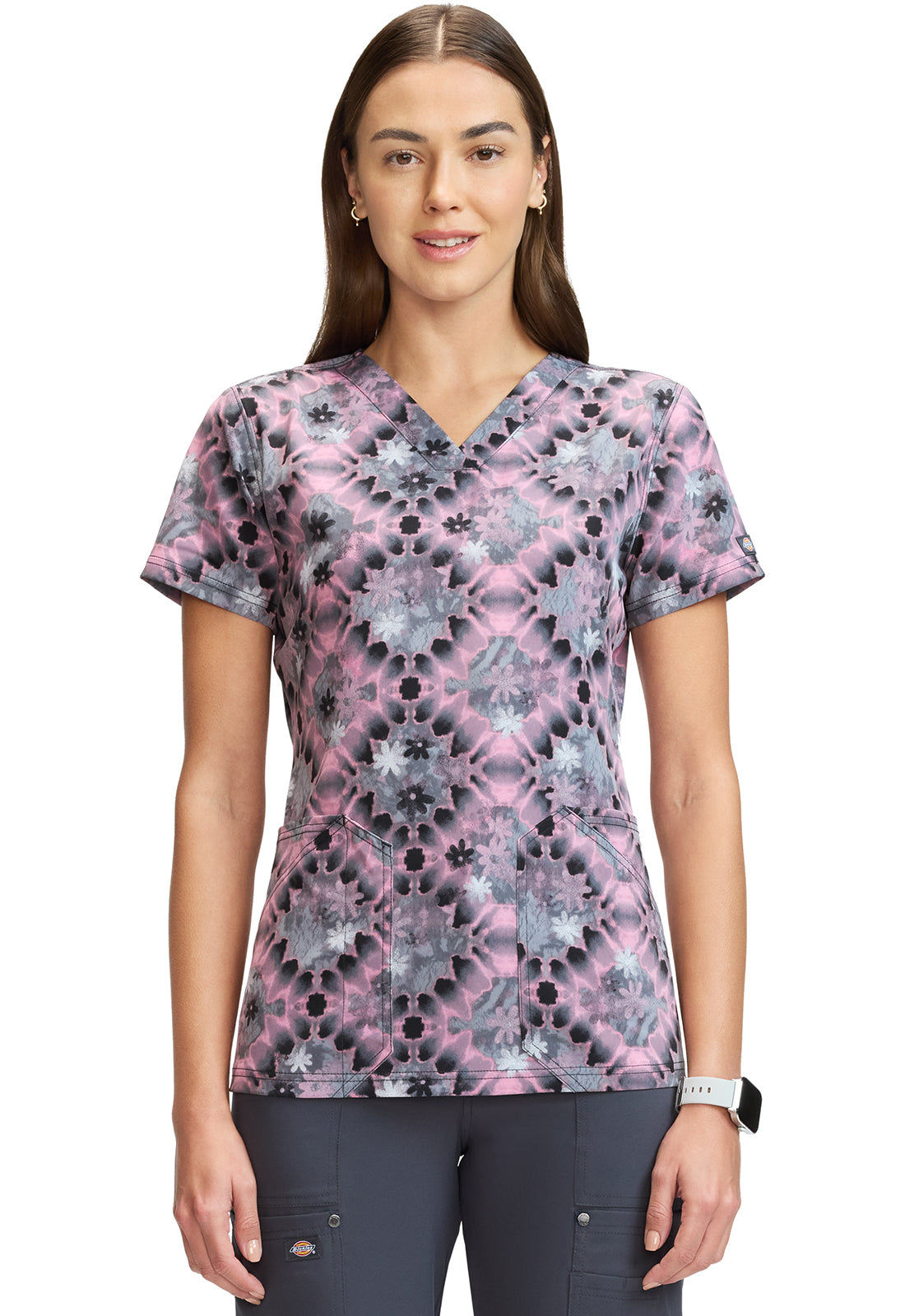 Dickies Prints Women's DK667 V-Neck Print Top