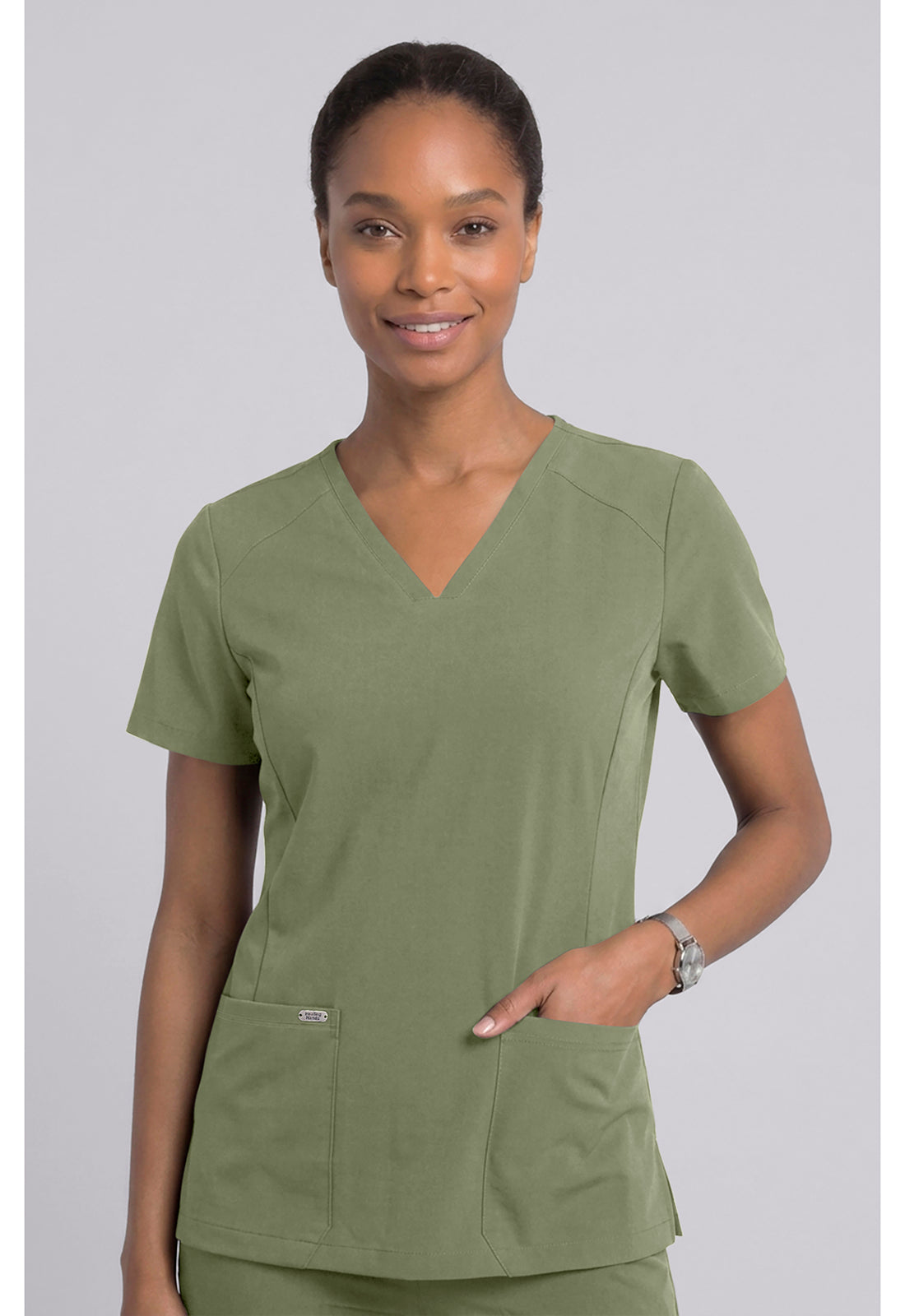 Healing Hands Quest Women's HH00077 2 PKT V- Neck Top