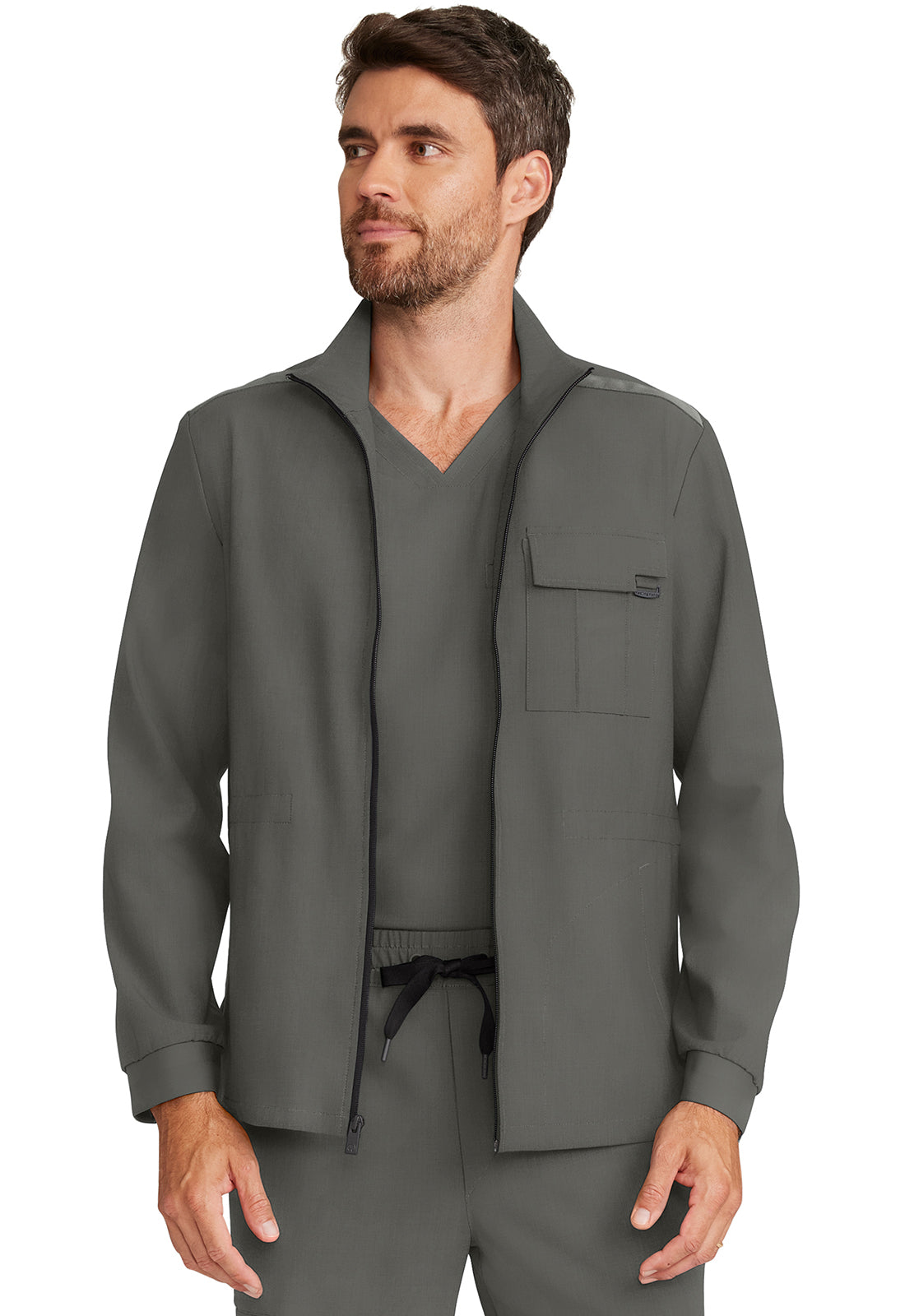 Healing Hands Quest Men's HH361 Men's Zip Front Utility Jacket