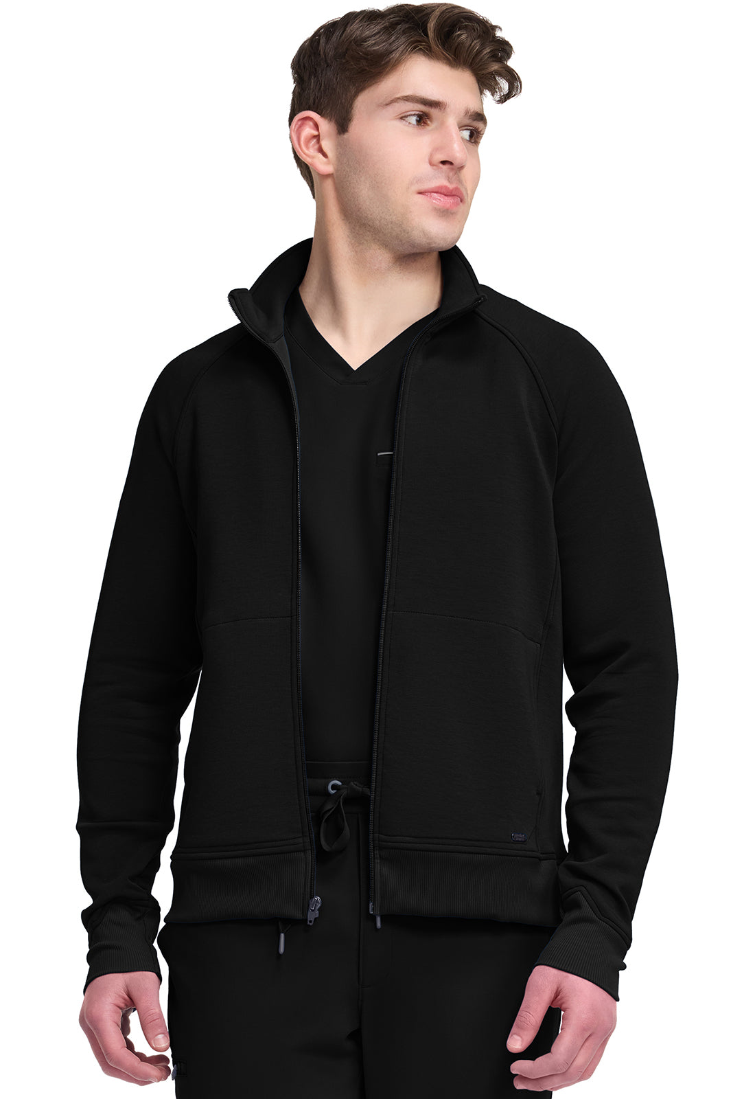 Healing Hands HH Lifestyle Men's HH380F Men's Zip Front Knit Jacket