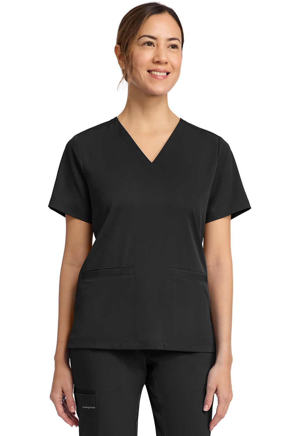 HH WORKS Women's HH653 Women's 3-Pocket V-Neck Top