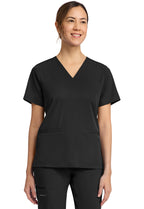 HH WORKS Women's HH653 Women's 3-Pocket V-Neck Top