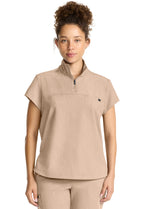 Healing Hands Quest Women's HH752 Women's Partial Zip Stand Collar Top