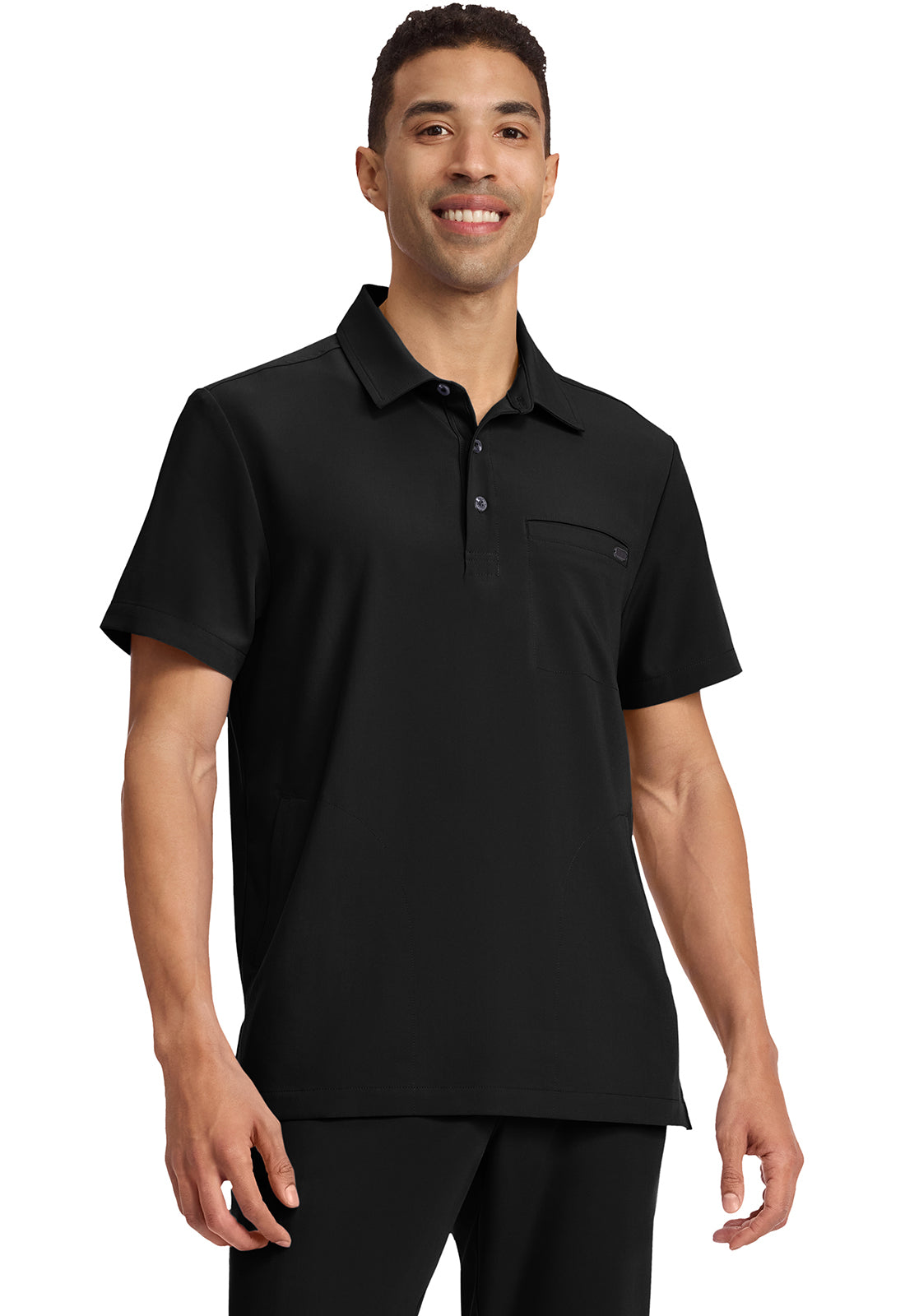 Healing Hands Quest Men's HH759 Men's 3-Pocket Polo Collar Top
