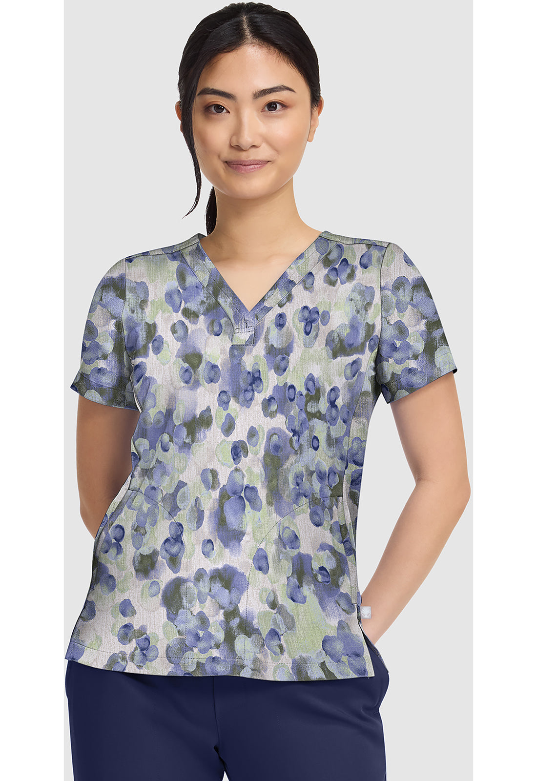 Healing Hands Prints Women's HH906 Briana Print Top