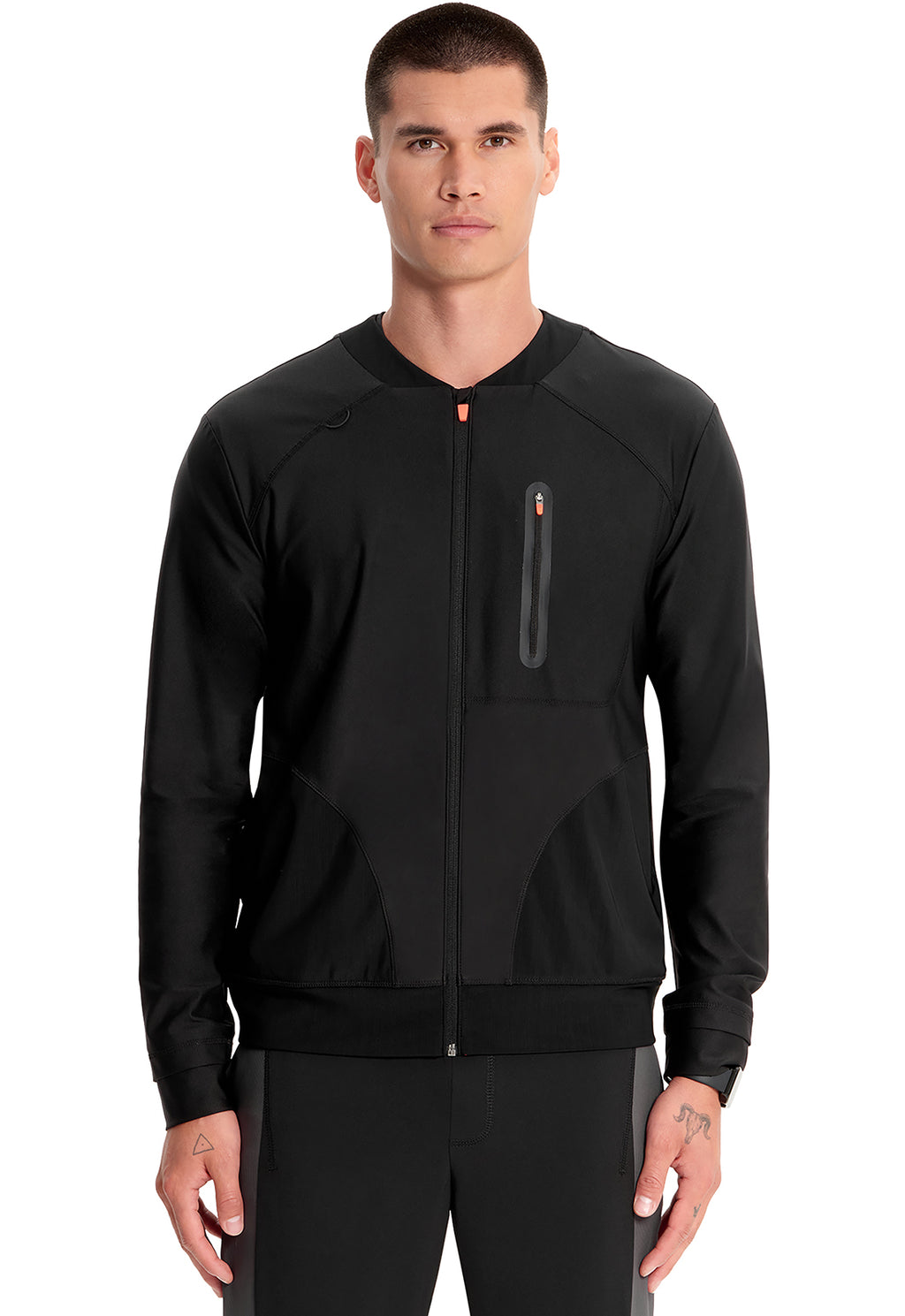 Cherokee Infinity Kinetic Men's IN322A Men's Knit Zip Front Jacket