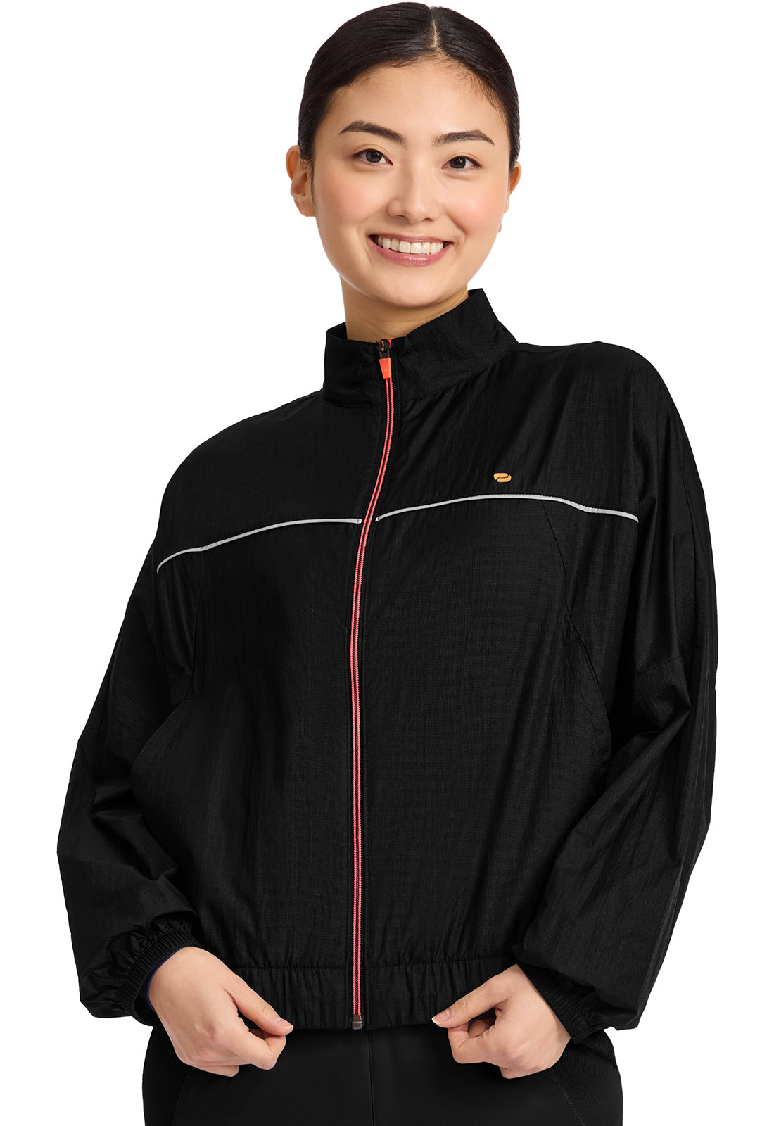 Cherokee Infinity Lifestyle Women's IN506 Women's Mock Neck Windbreaker