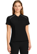Cherokee Infinity GNR8 Women's IN644A Women's Tuck-in Mock Neck Henley Top