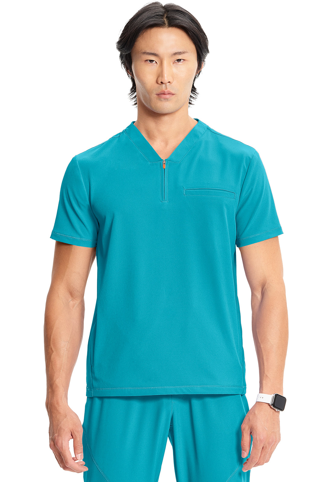Cherokee Infinity GNR8 Men's IN702A Men's Partial Zip V-Neck Top
