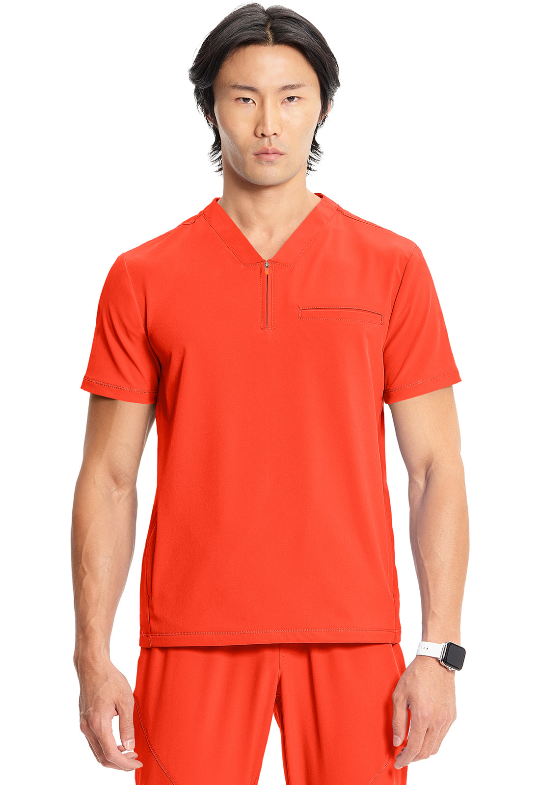 Cherokee Infinity GNR8 Men's IN702A Men's Partial Zip V-Neck Top