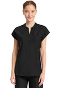 Cherokee Infinity Kinetic Women's IN811A Women's 2-Pocket Henley Tunic Top