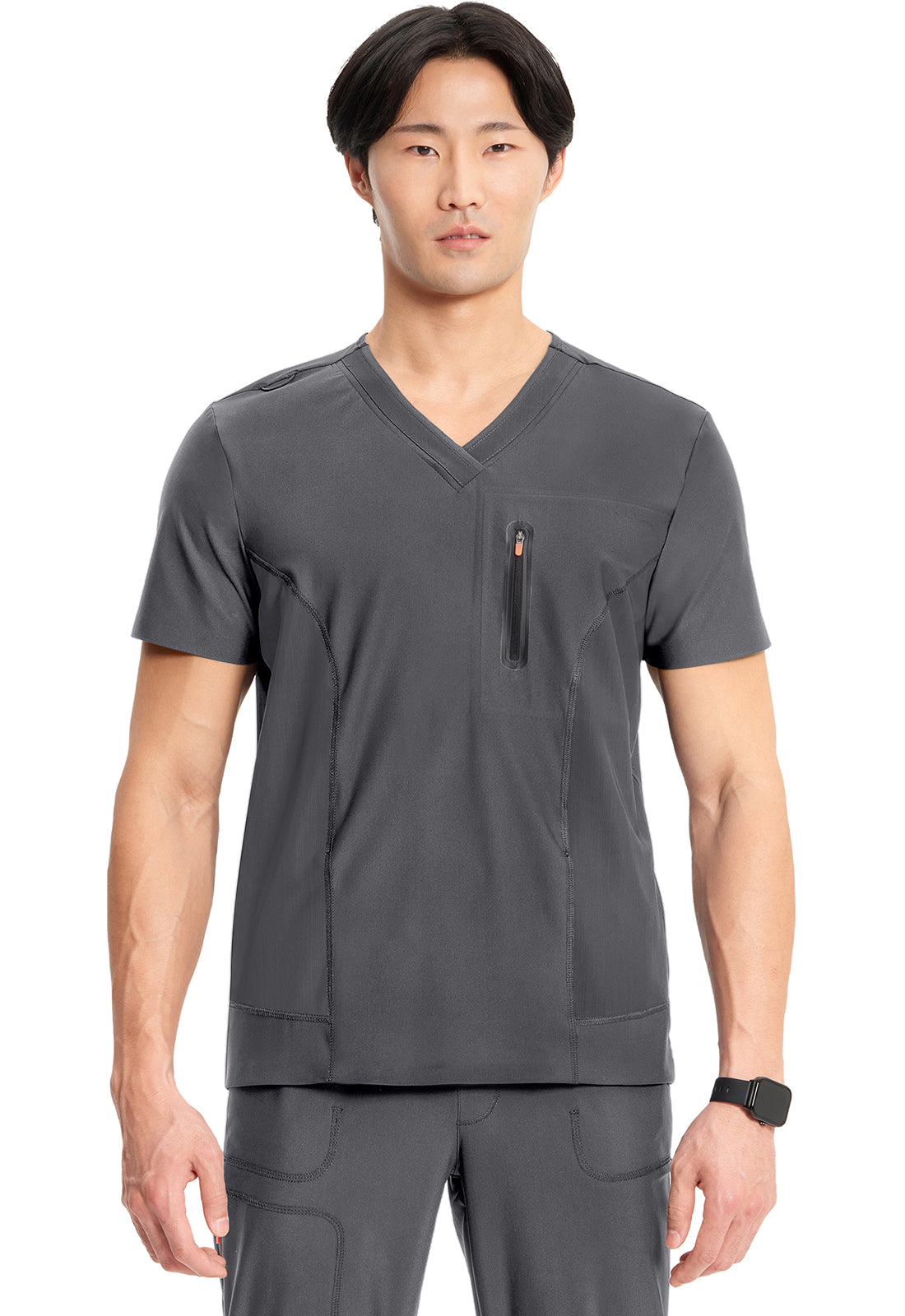 Cherokee Infinity Kinetic Men's IN823A Men's Knit V-Neck Top