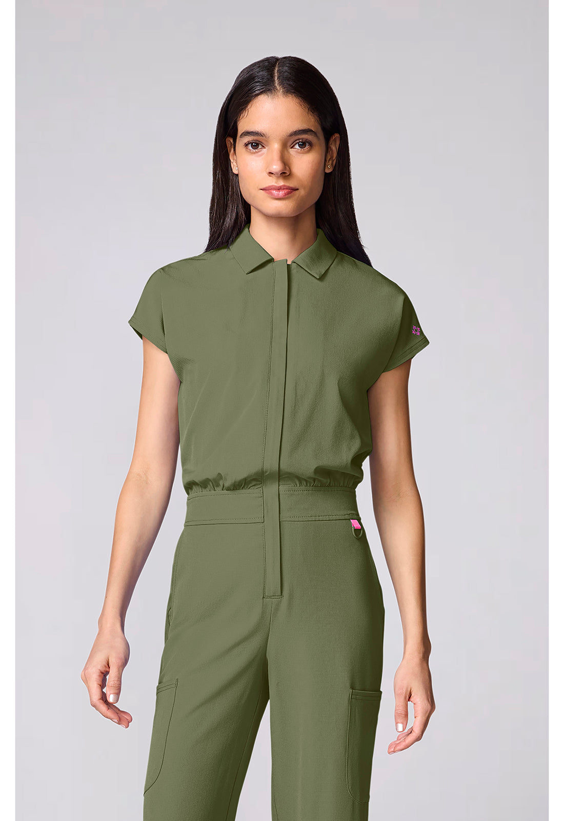 Med Couture Amp Women's MC00018 Dolman Wide Leg Jumpsuit