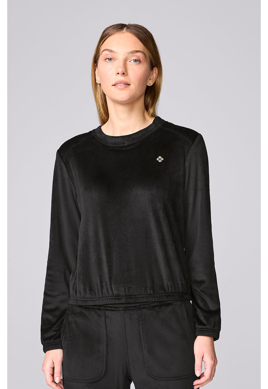 Med Couture Lifestyle Women's MC00046 Women's Velour Pullover