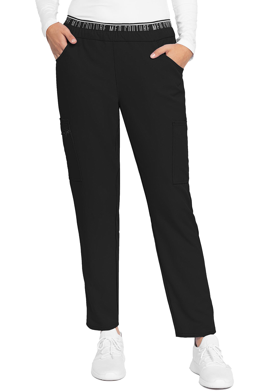 Med Couture Insight Women's MC009 Mid Rise Pull-on Tapered Leg Ankle Pant