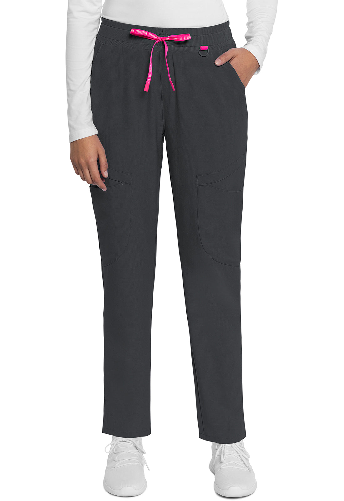 Med Couture Amp Women's MC101 Mid Rise Drawstring Tapered Leg Pant