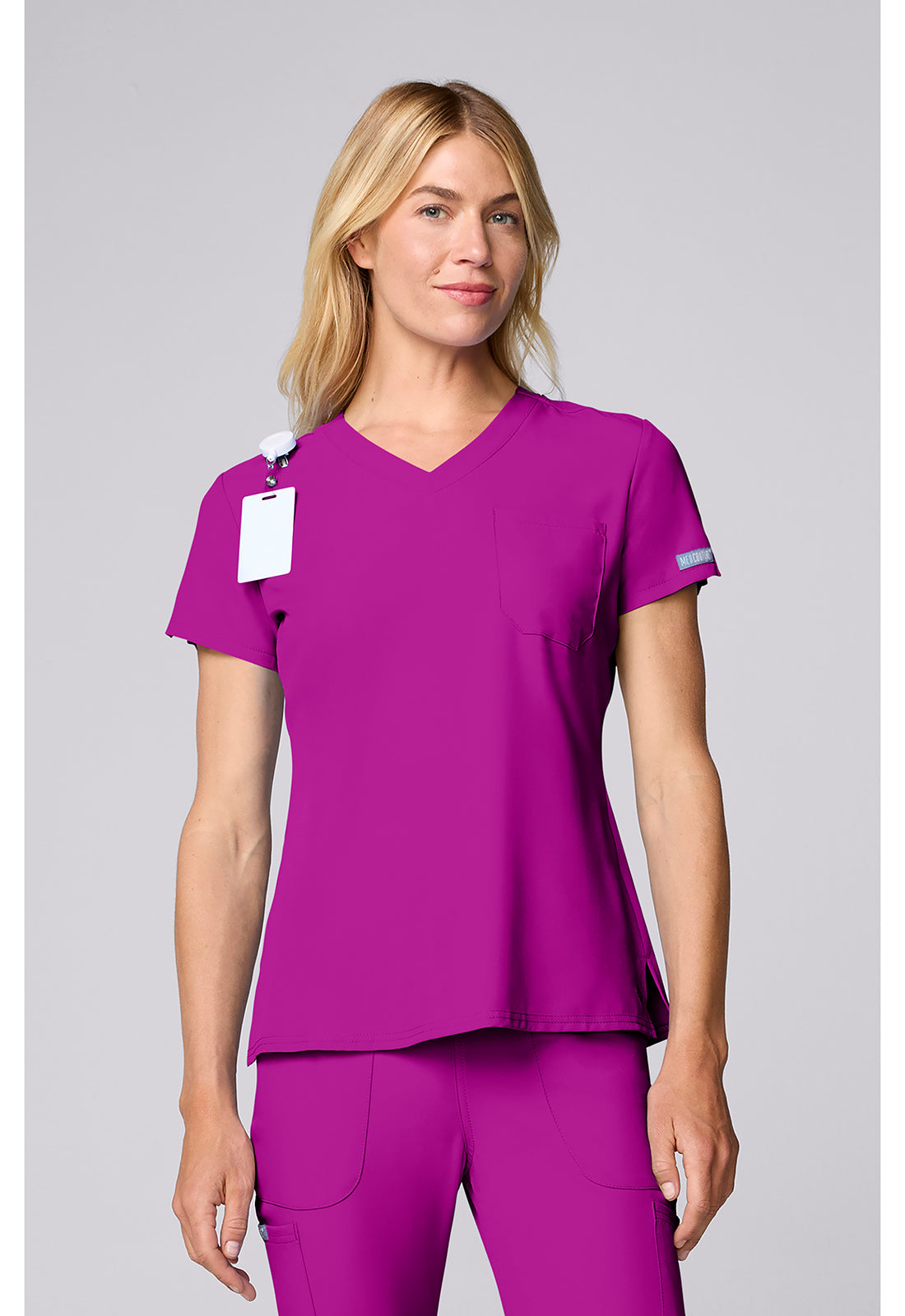 Med Couture Insight Women's MC2432 One Pocket Tuck-In Top