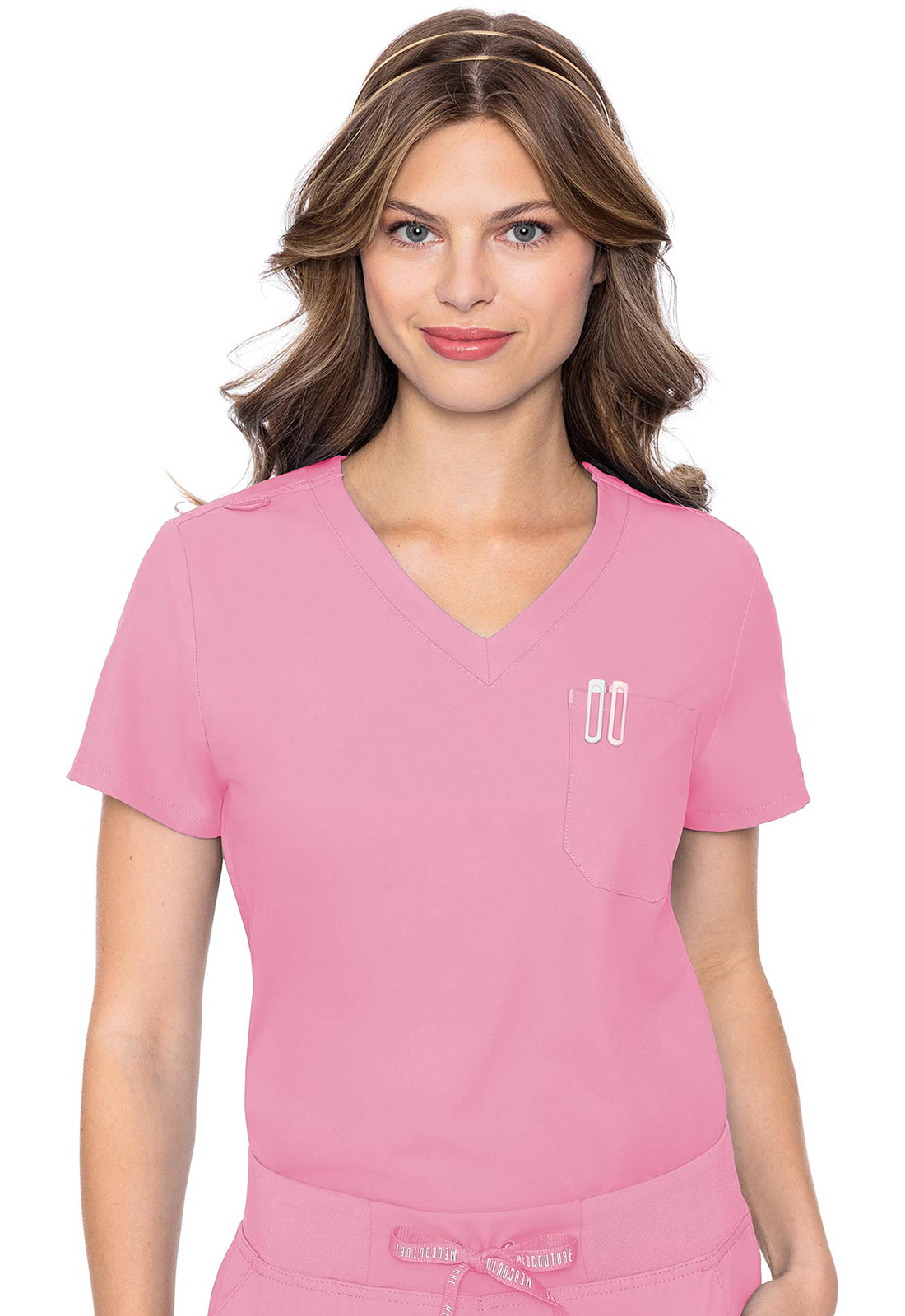 Med Couture Insight Women's MC2432 One Pocket Tuck-In Top