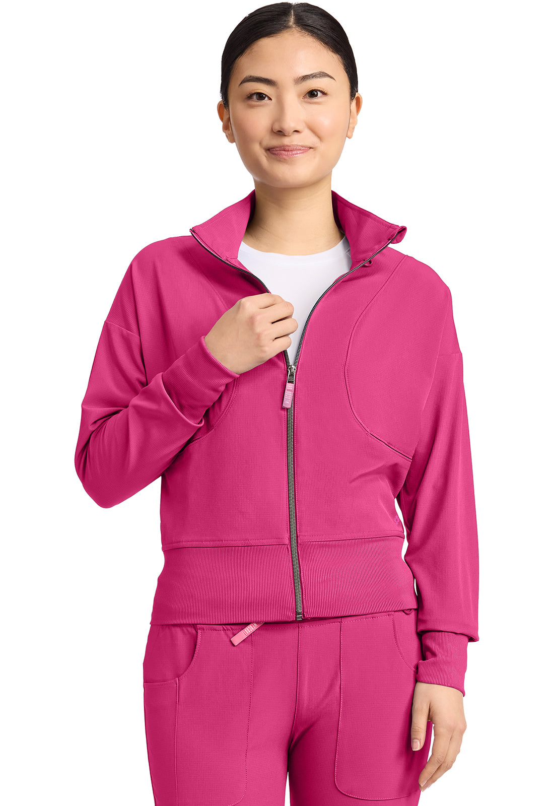 Med Couture Amp Women's MC303 Women's Cropped Warm Up Jacket