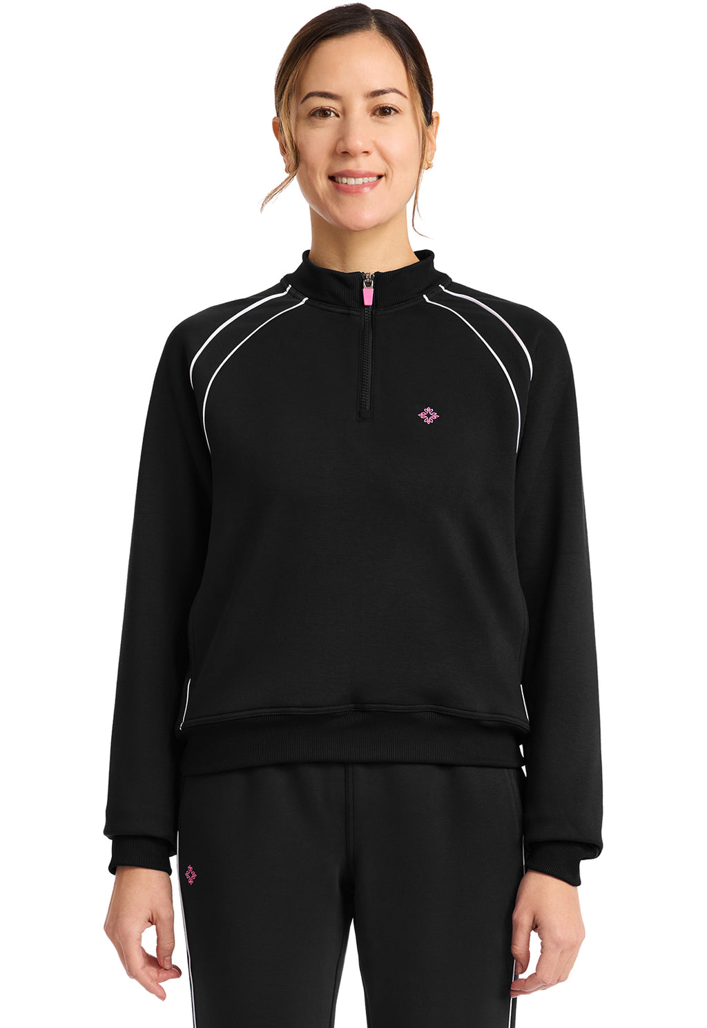 Med Couture Amp Women's MC328 Scuba Half Zip Jacket