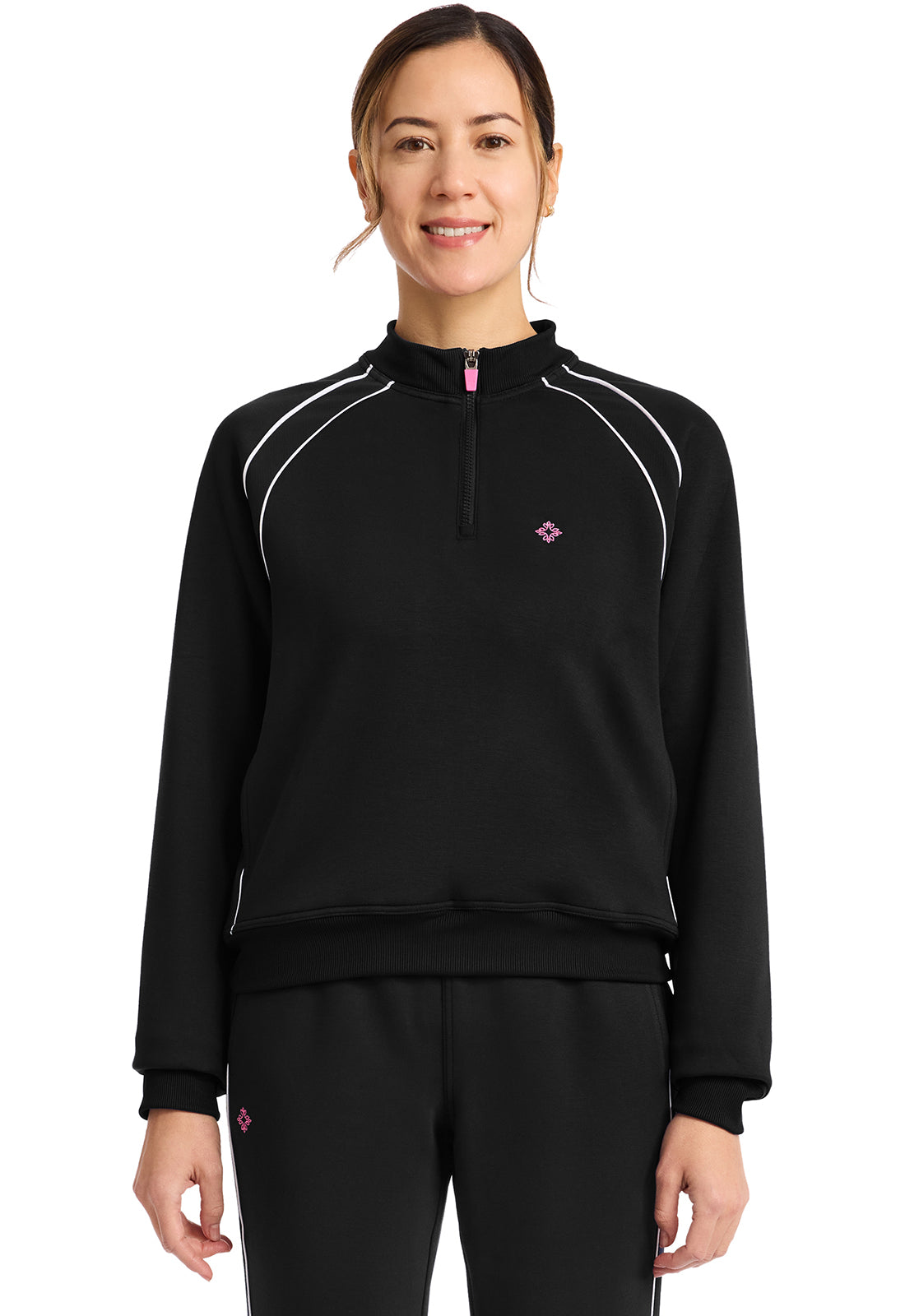 Med Couture Amp Women's MC328 Scuba Half Zip Jacket