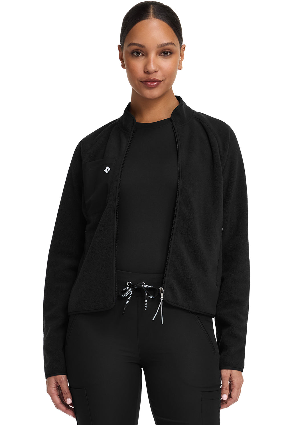 Med Couture Layers Women's MC384 Fleece Warm Up Jacket