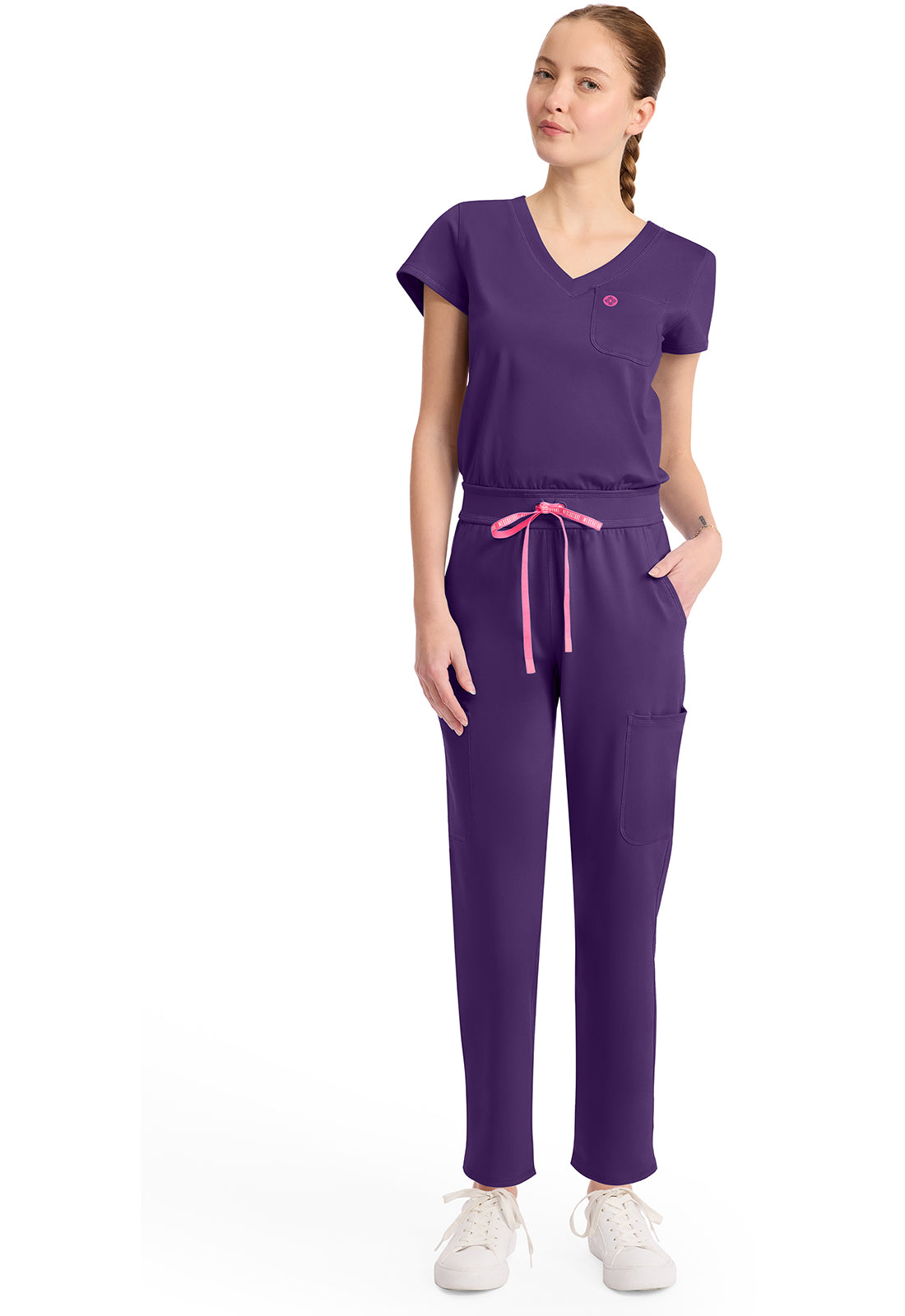 Med Couture Amp Knit Women's MC550 V-Neck Jumpsuit
