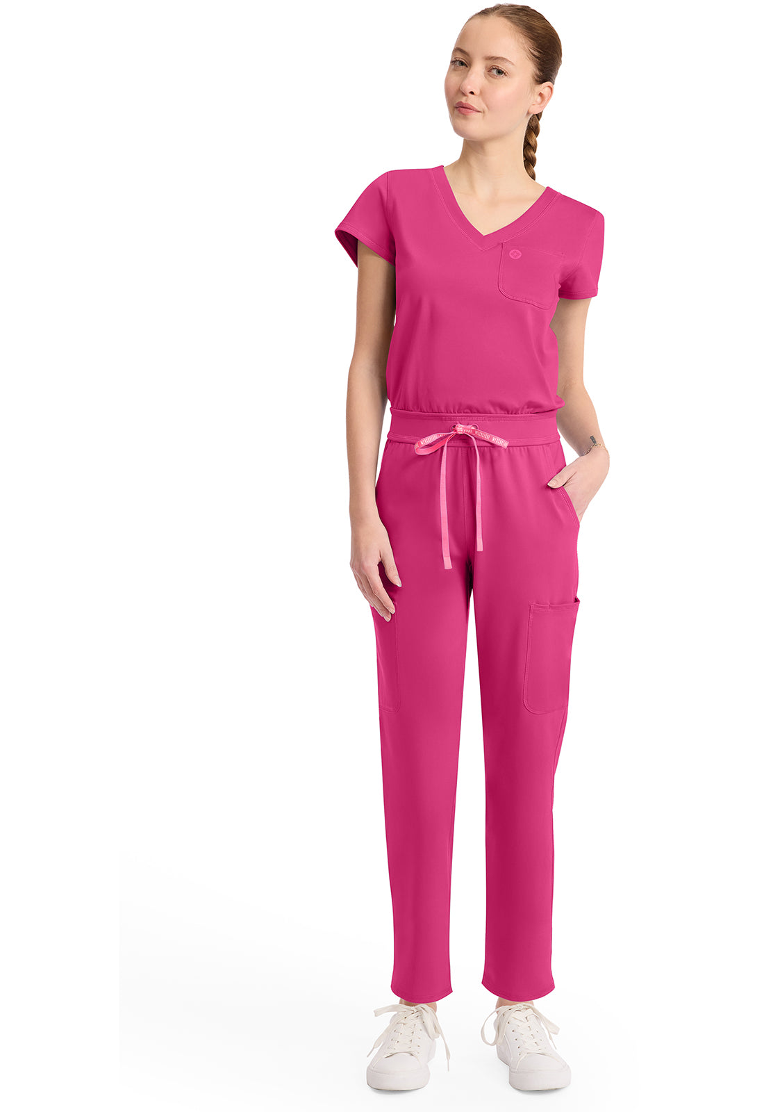 Med Couture Amp Knit Women's MC550 V-Neck Jumpsuit