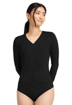 Med Couture Layers Women's MC698 Ruched Underscrub Bodysuit