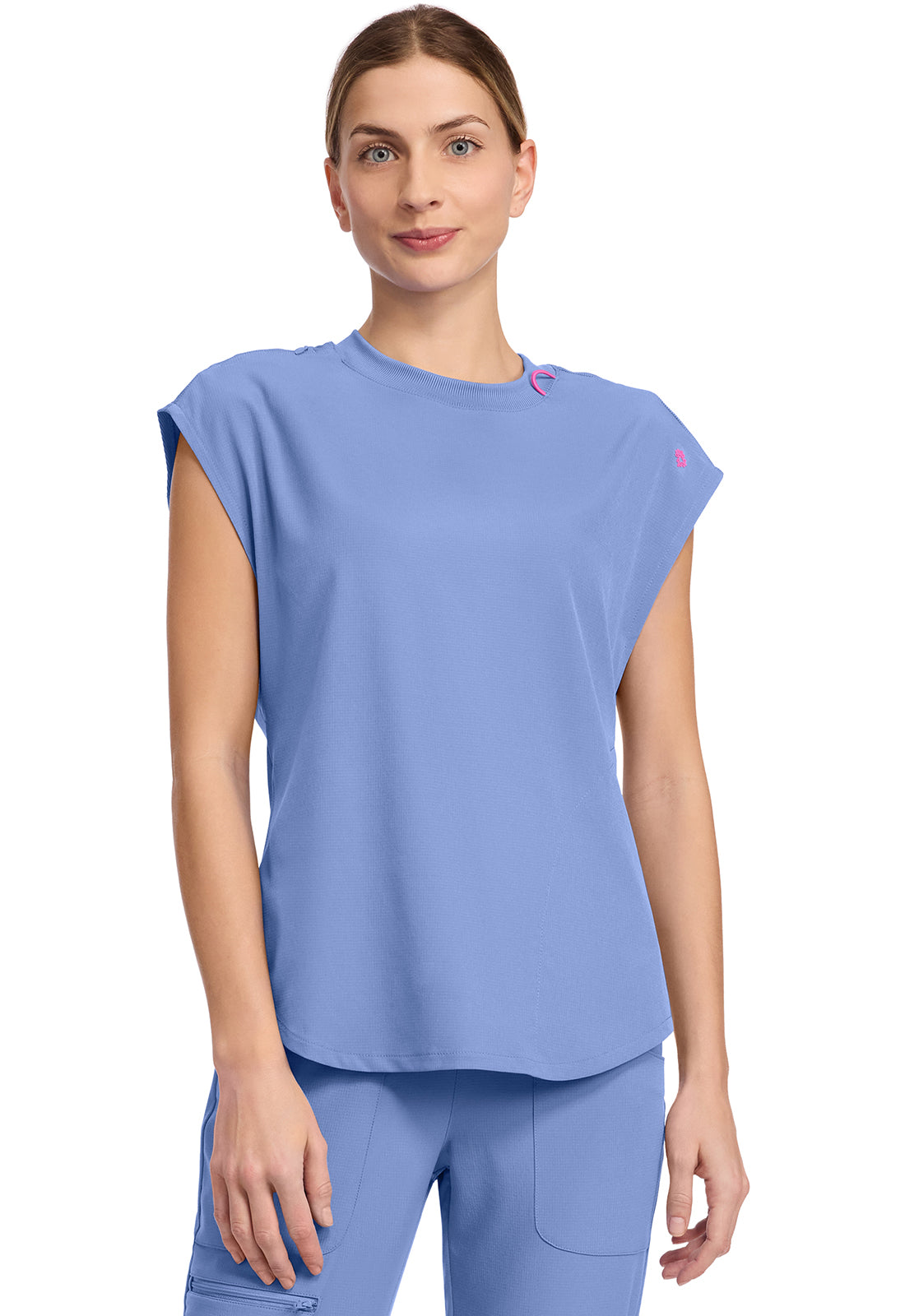 Med Couture Amp Women's MC703  Round Neck Tuckable Top