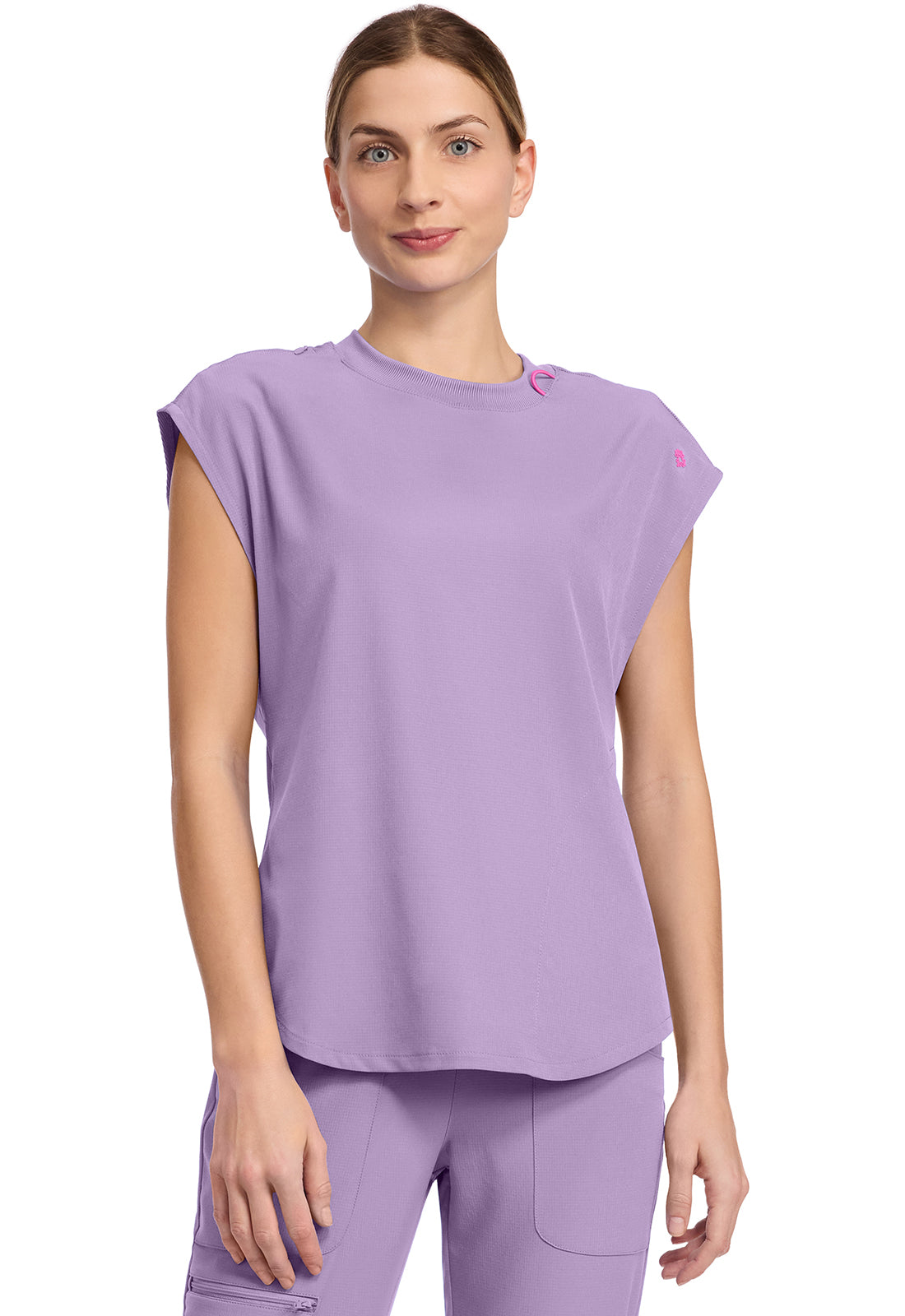 Med Couture Amp Women's MC703  Round Neck Tuckable Top