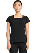 Med Couture Amp Women's MC704 Women's 3-Pocket Square Neck Top
