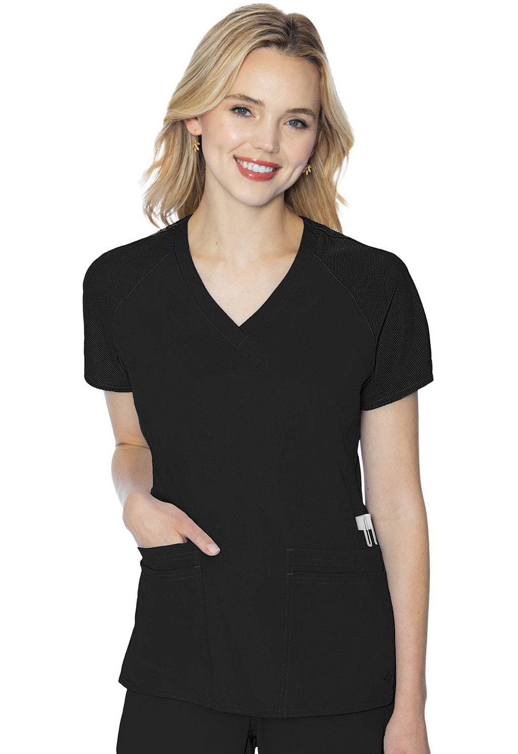 Med Couture Touch Women's MC7425 Raglan Sleeve Top
