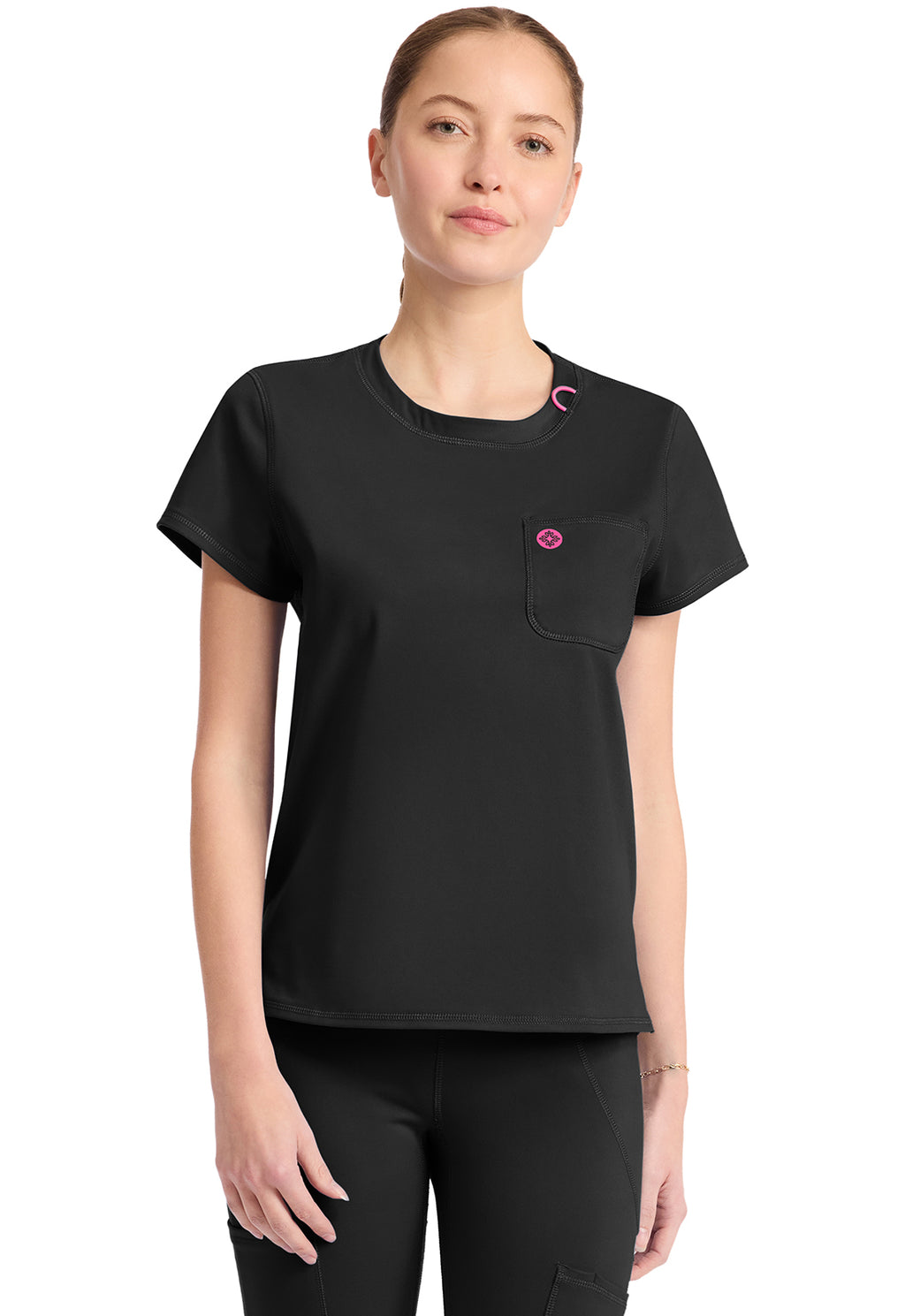 Med Couture Amp Knit Women's MC751 Crew Neck Tee