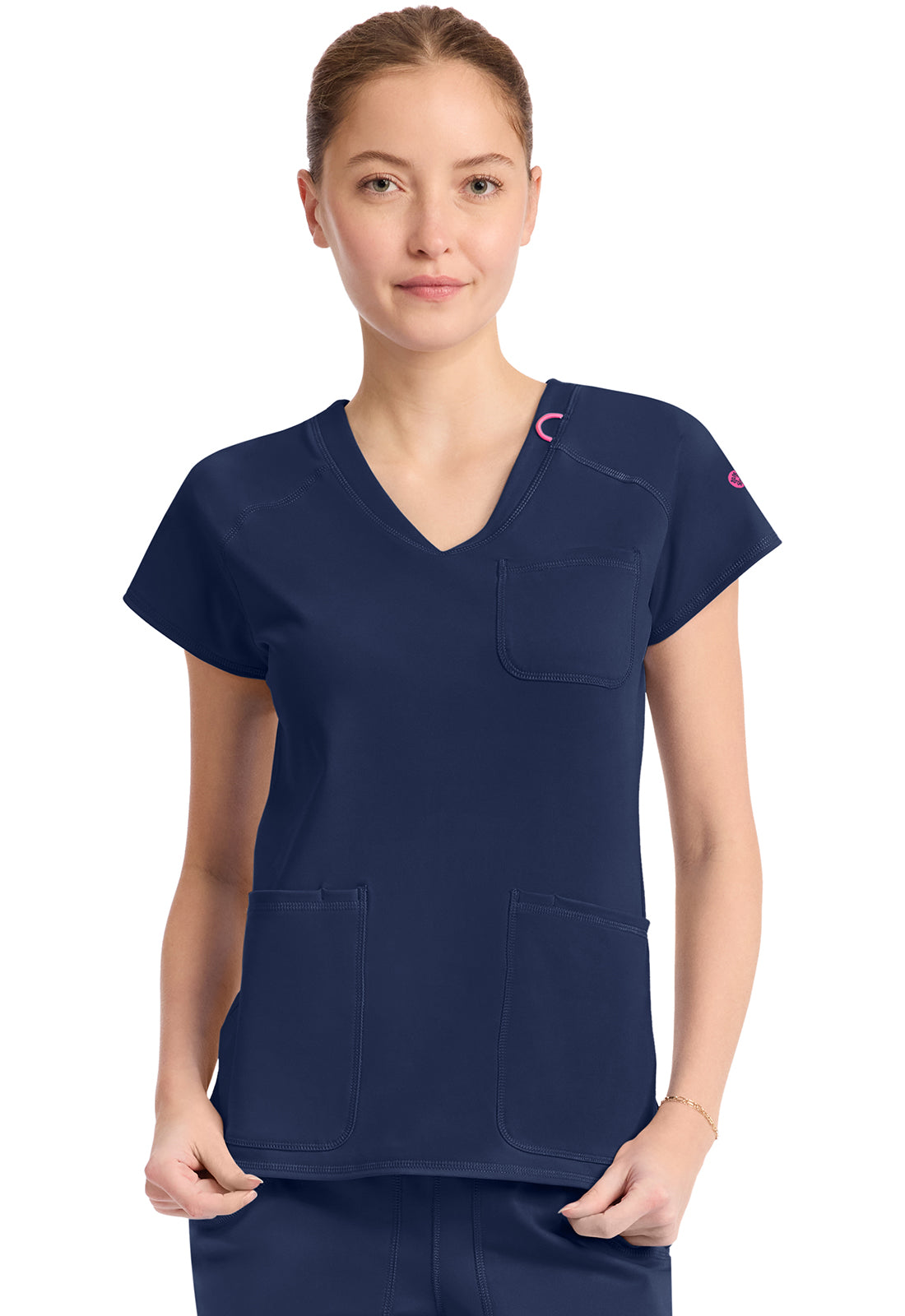 Med Couture Amp Knit Women's MC752 Raglan V-Neck Top