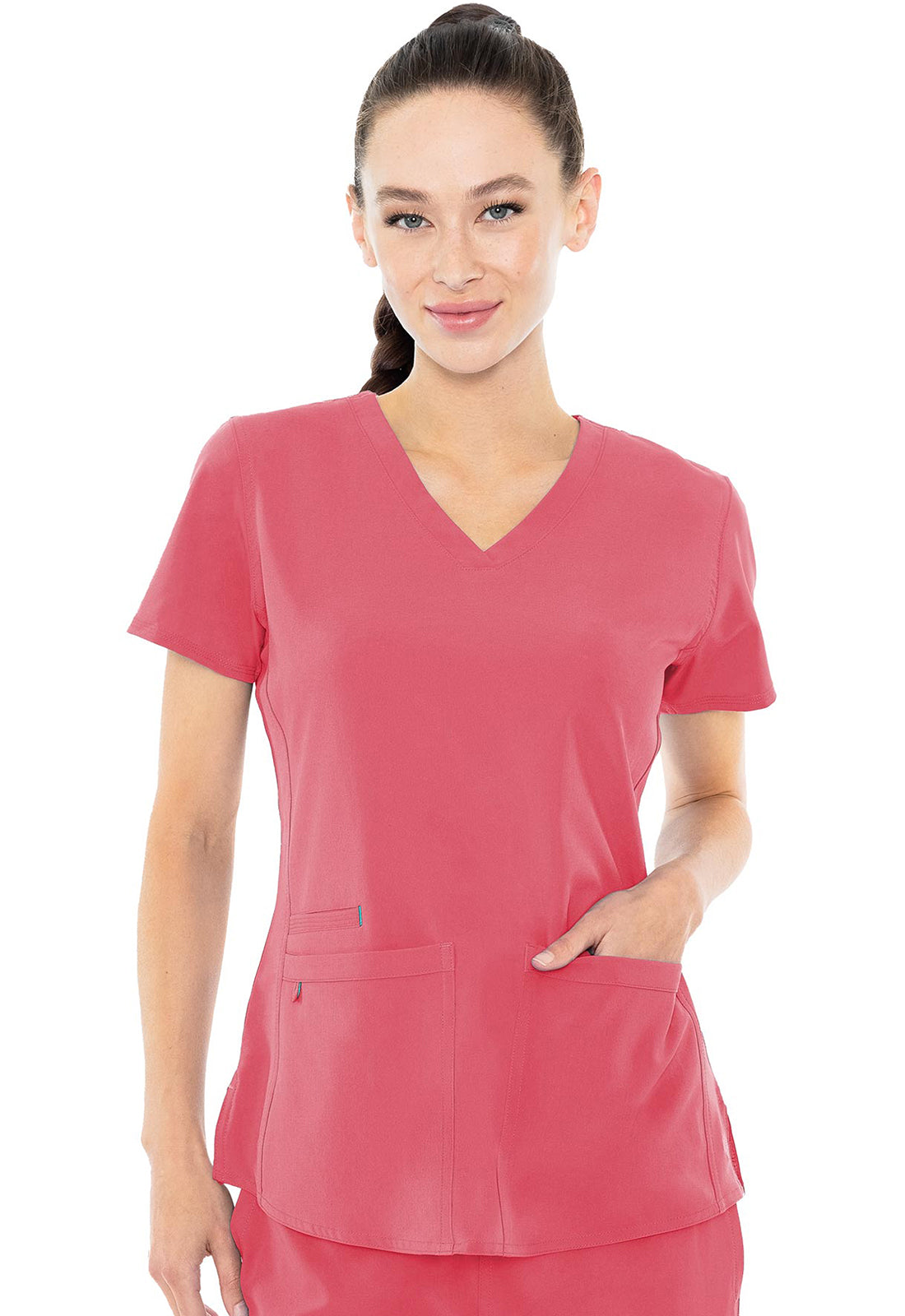 MC ENERGY Women's MC8579 Racerback Shirttail Top