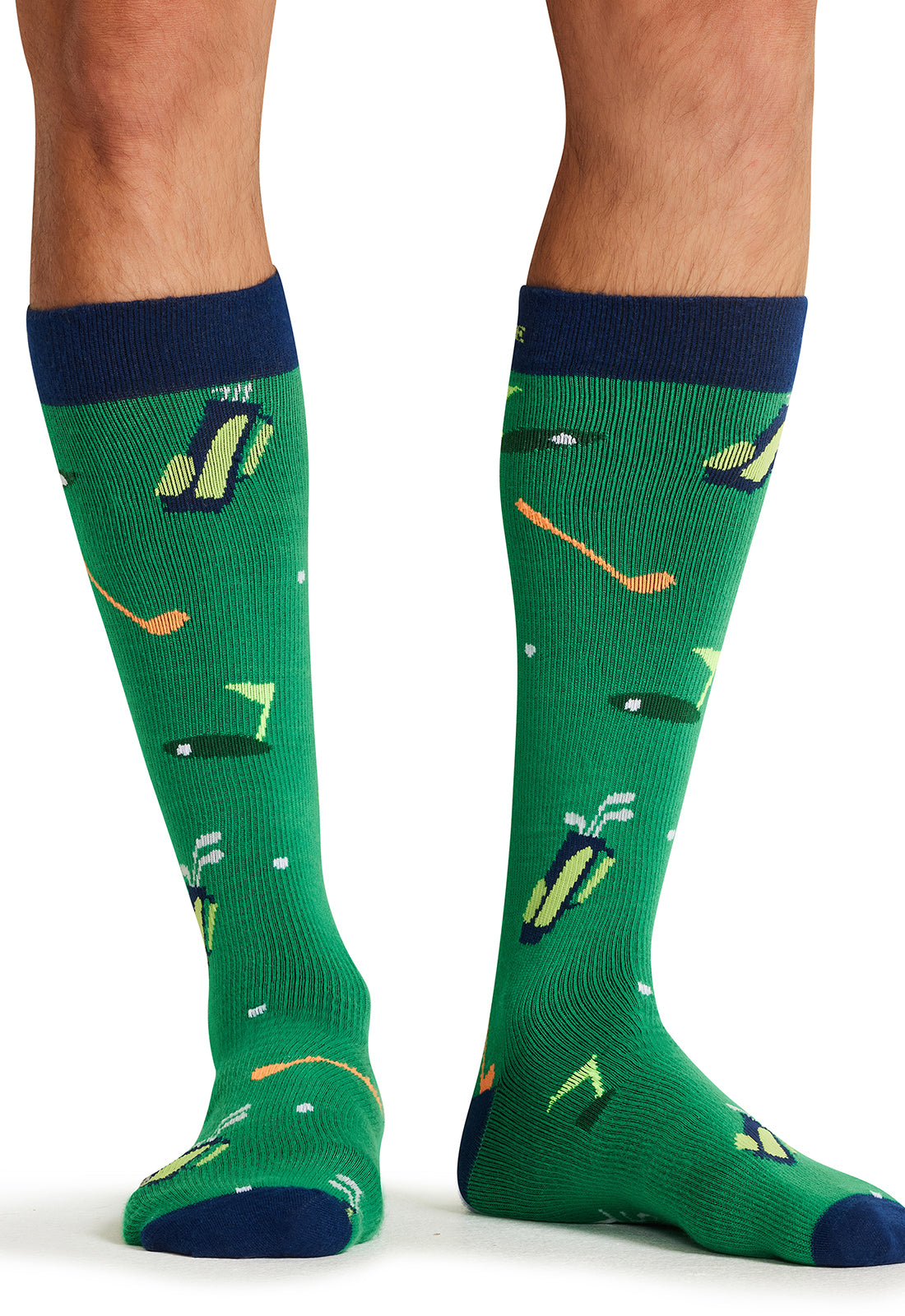 Cherokee Legwear Men's MPRINTSUPPOR Men's 10-15mmHg Compression Socks