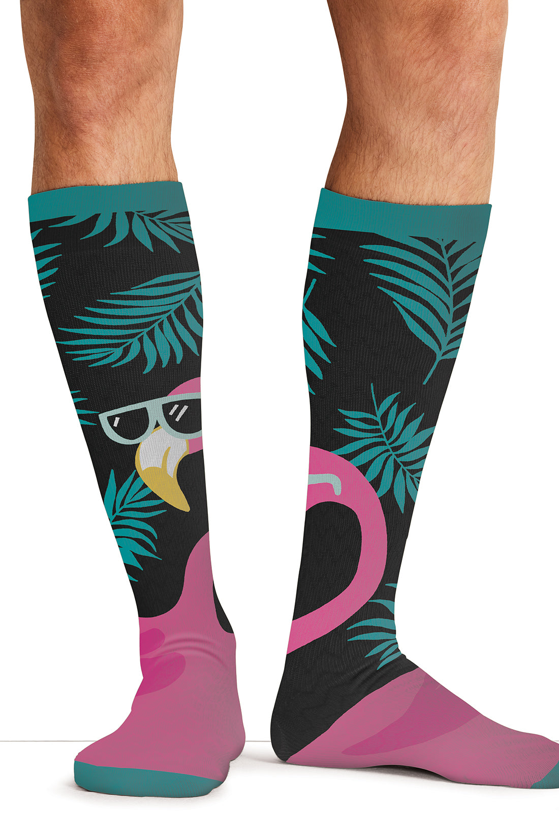 Cherokee Legwear Men's MPRINTSUPPOR Men's 10-15mmHg Compression Socks