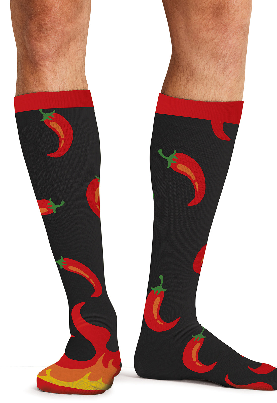 Cherokee Legwear Men's MPRINTSUPPOR Men's 10-15mmHg Compression Socks