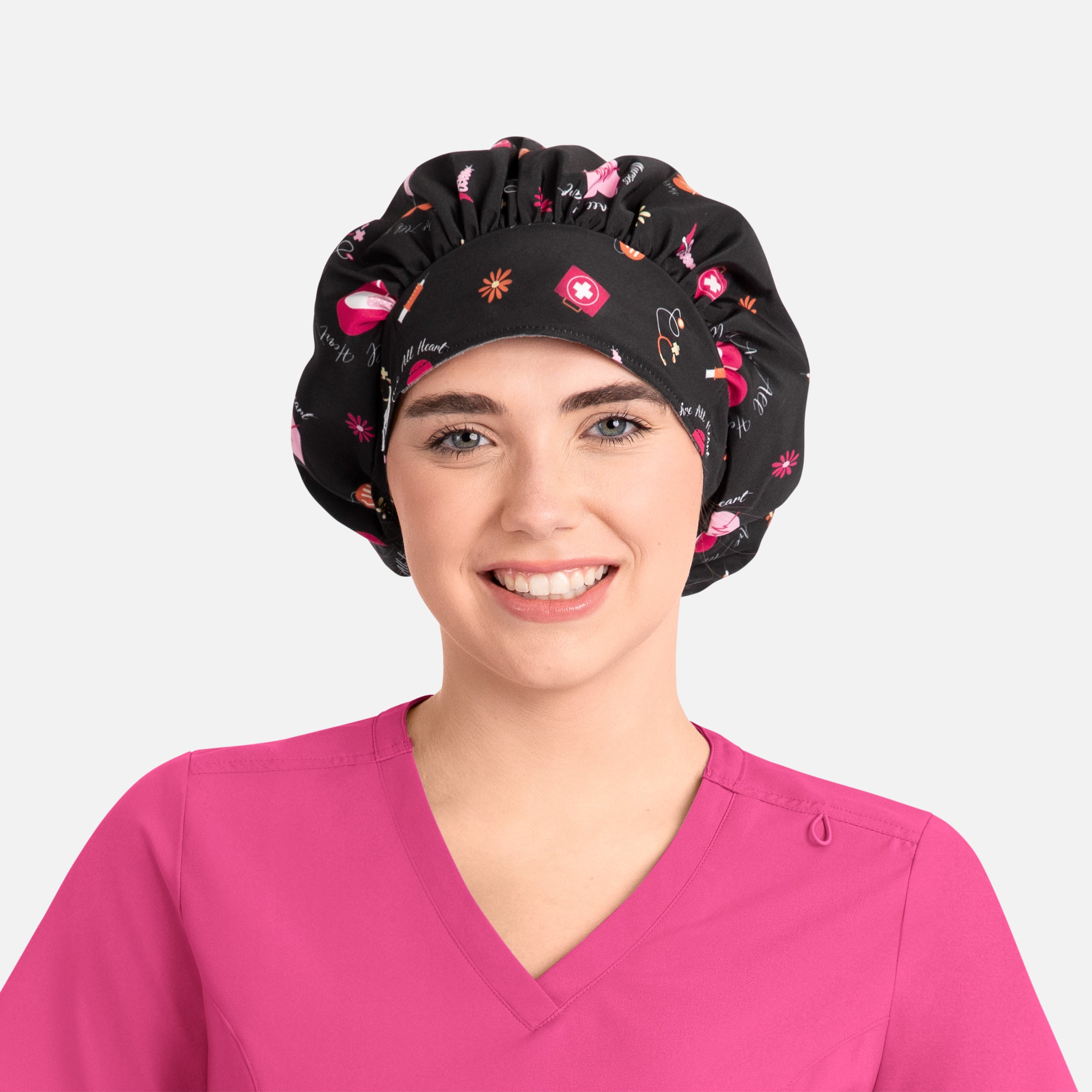 Maevn Scrub Cap NC325 Unisex Printed Bouffant Cap