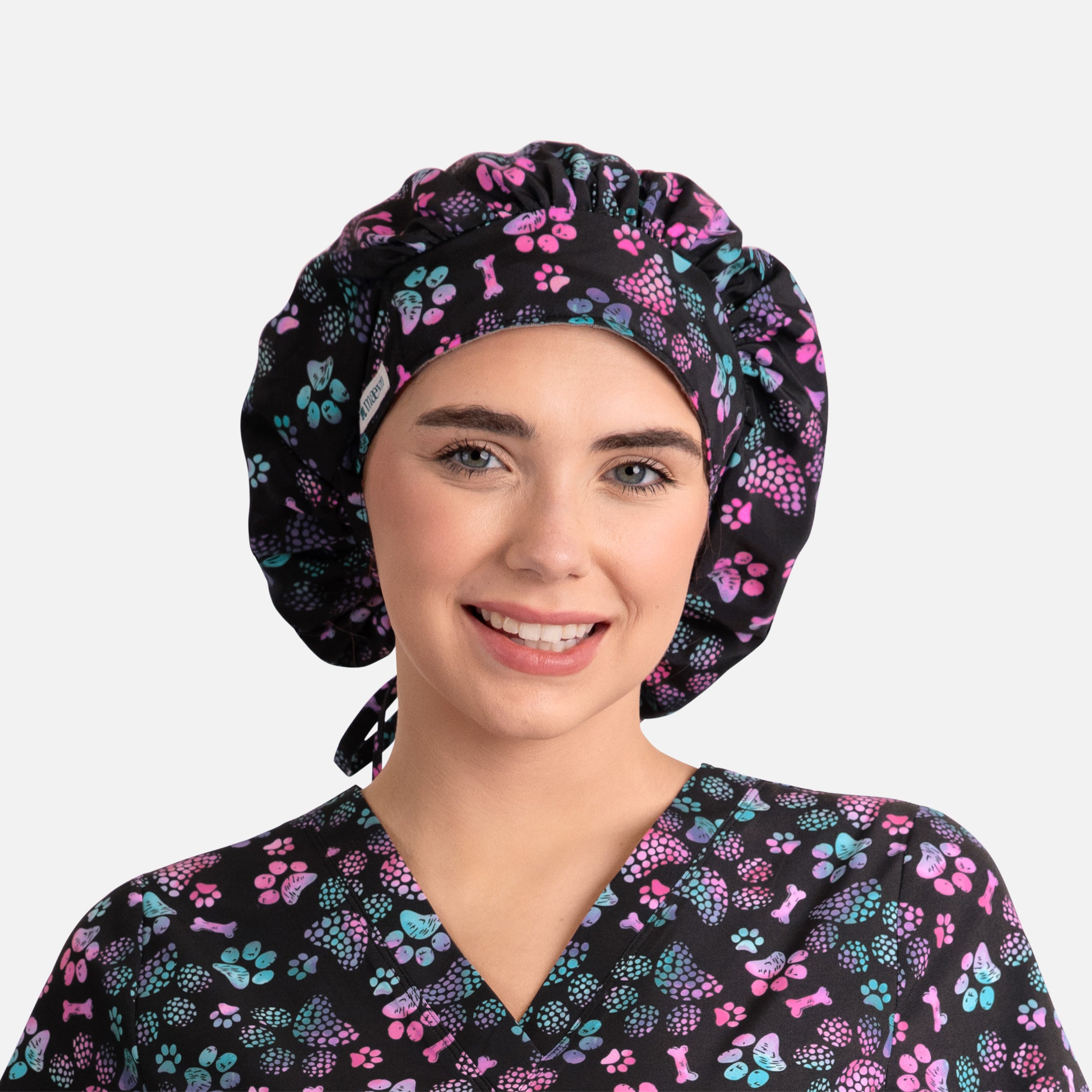 Maevn Scrub Cap NC325 Unisex Printed Bouffant Cap