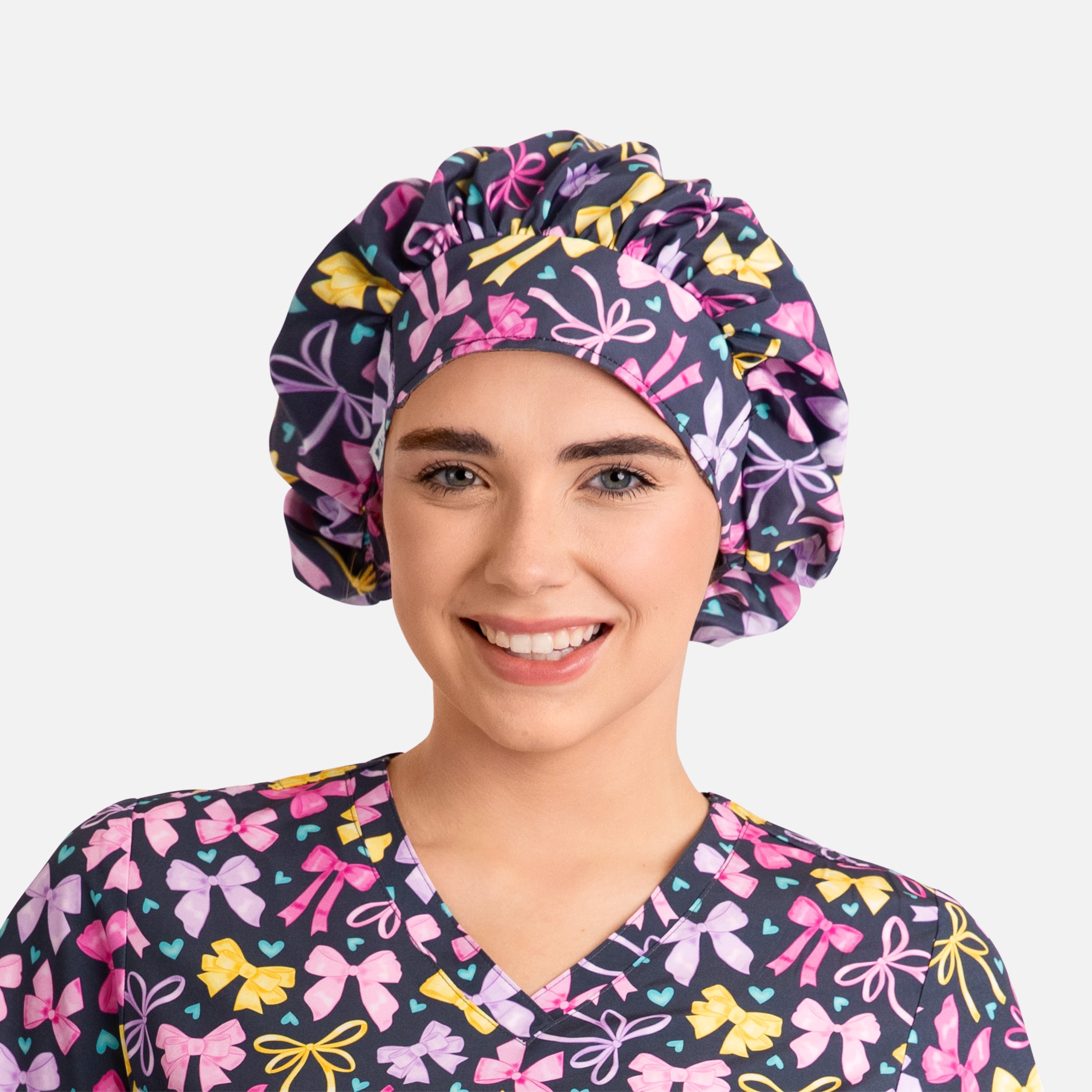 Maevn Scrub Cap NC325 Unisex Printed Bouffant Cap