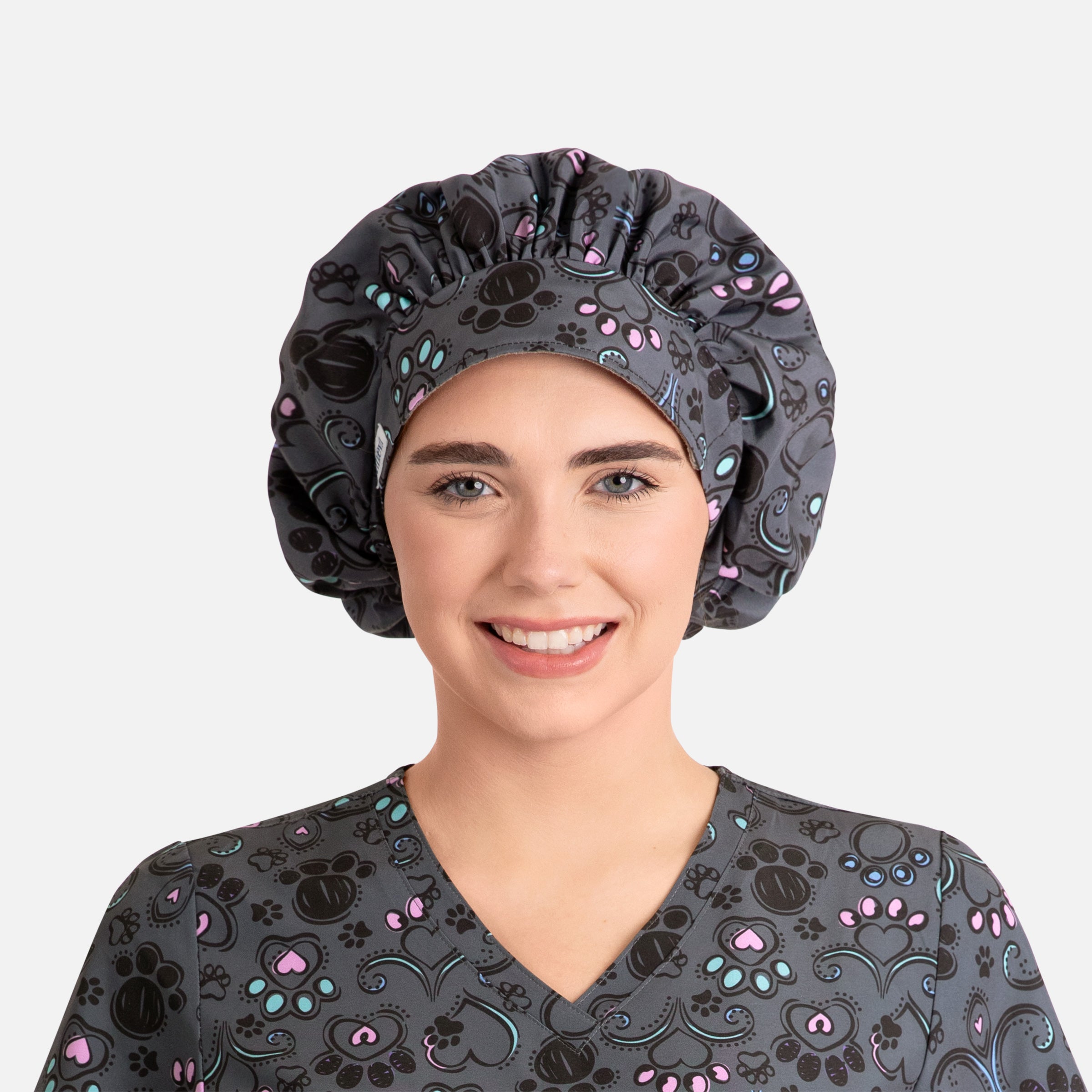 Maevn Scrub Cap NC325 Unisex Printed Bouffant Cap