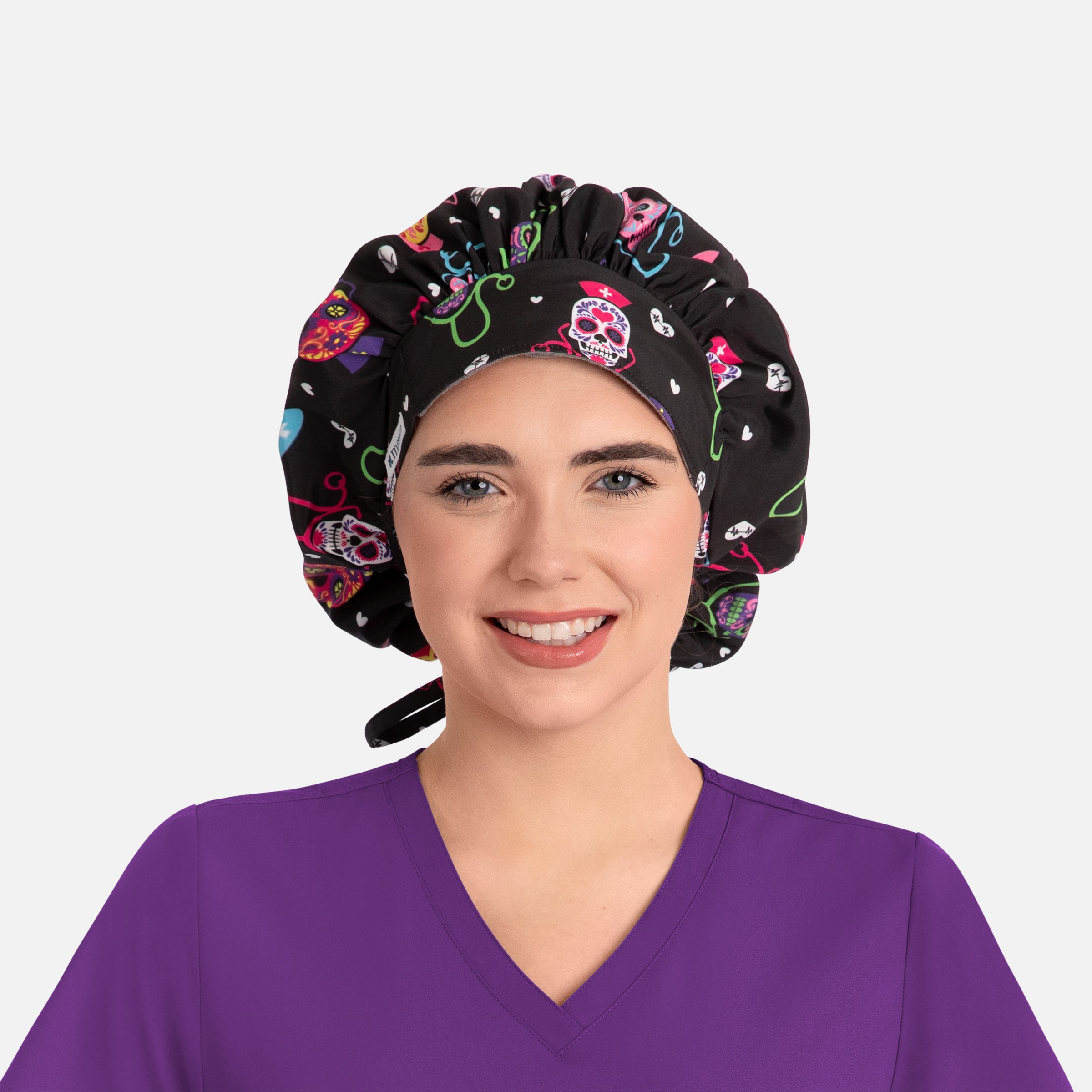 Maevn Scrub Cap NC325 Unisex Printed Bouffant Cap