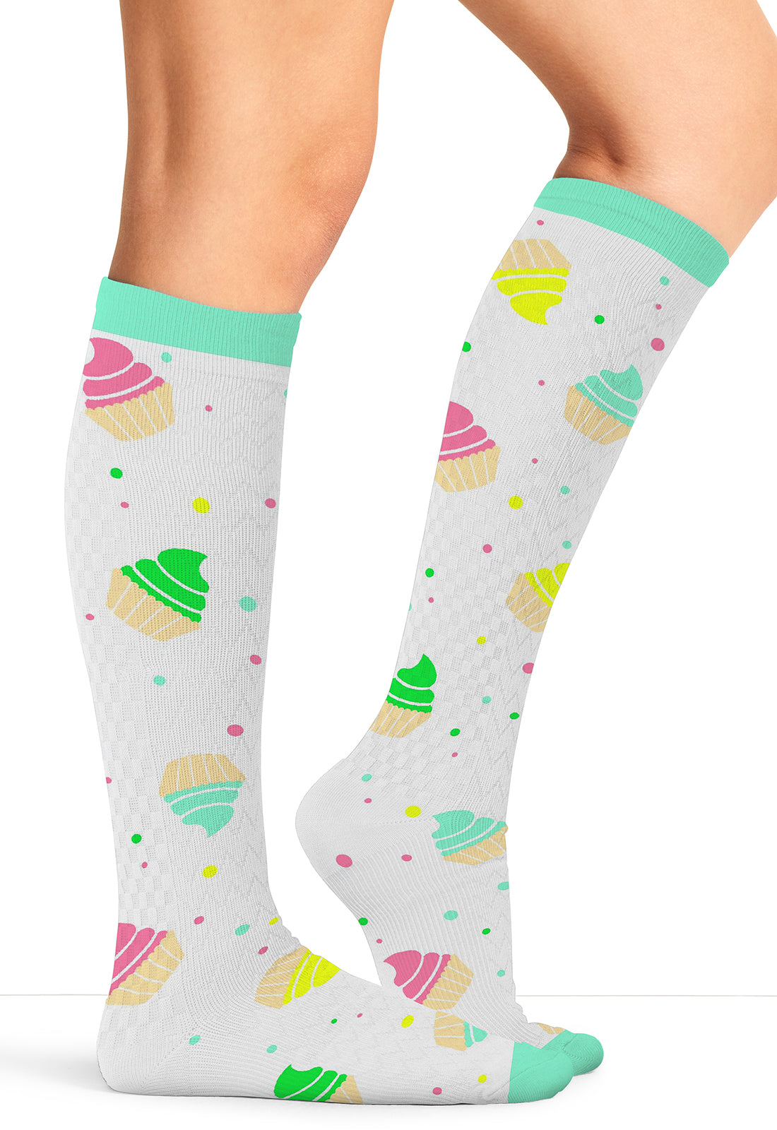 Cherokee Legwear Women's PRINTSUPPOR Women's 10-15mmHg Compression Socks